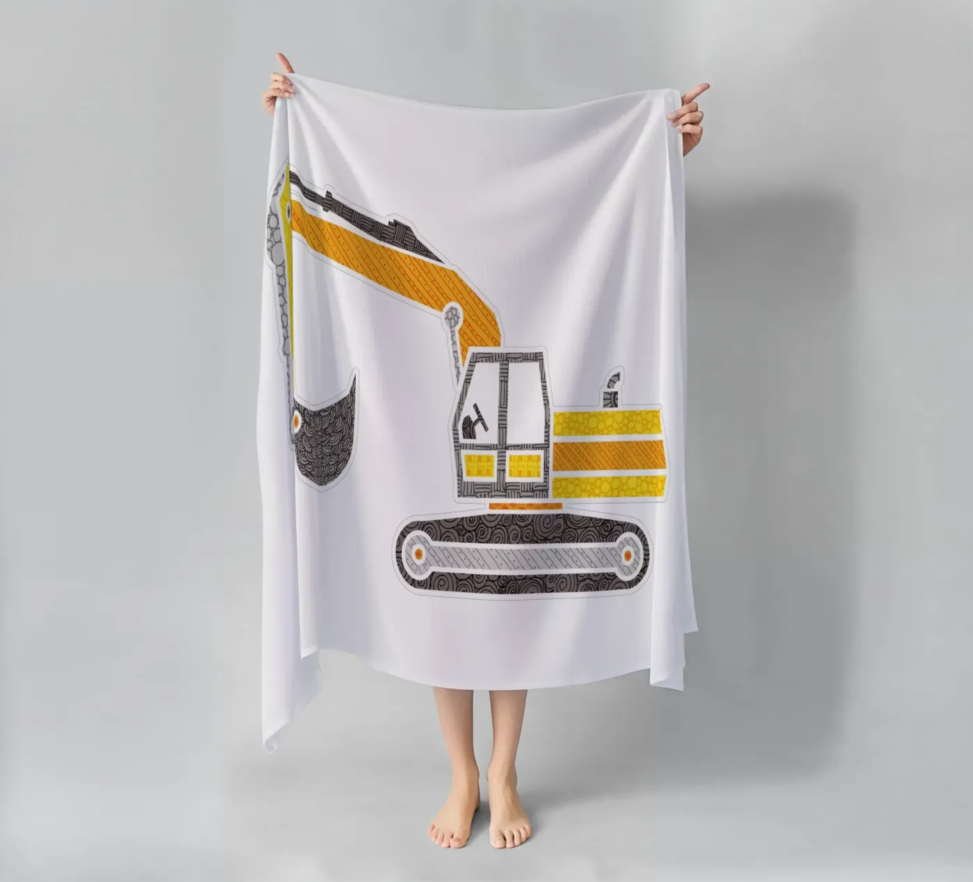 Bagger Strandtuch von UN-TYPISCH