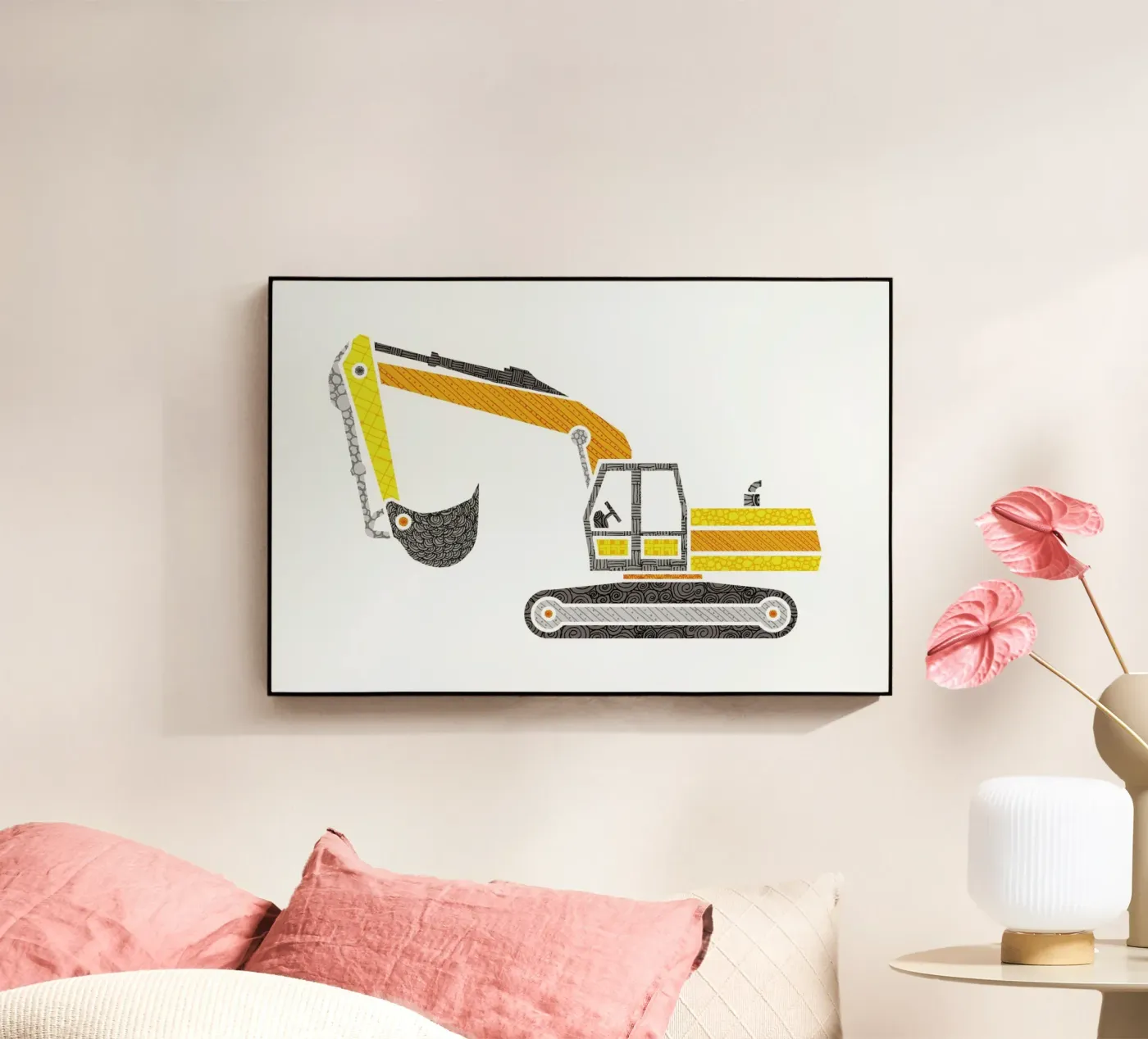 Bagger Acryl-Glas von UN-TYPISCH