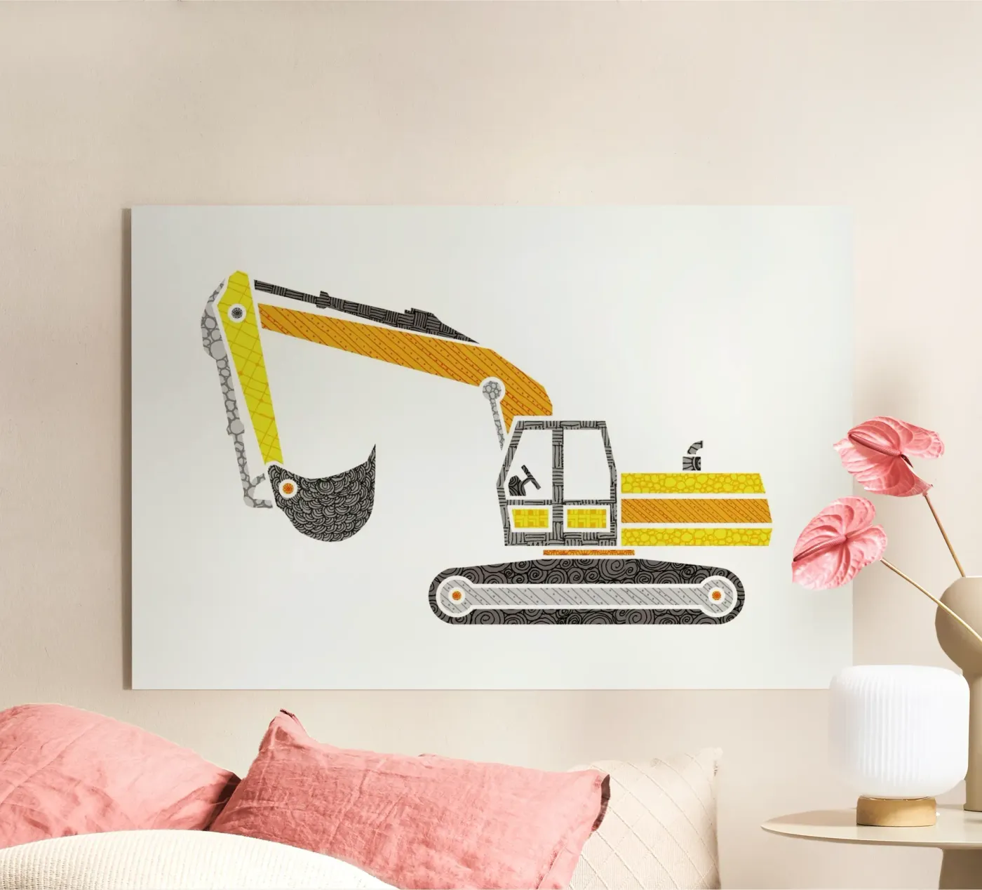 Bagger Acryl-Glas von UN-TYPISCH