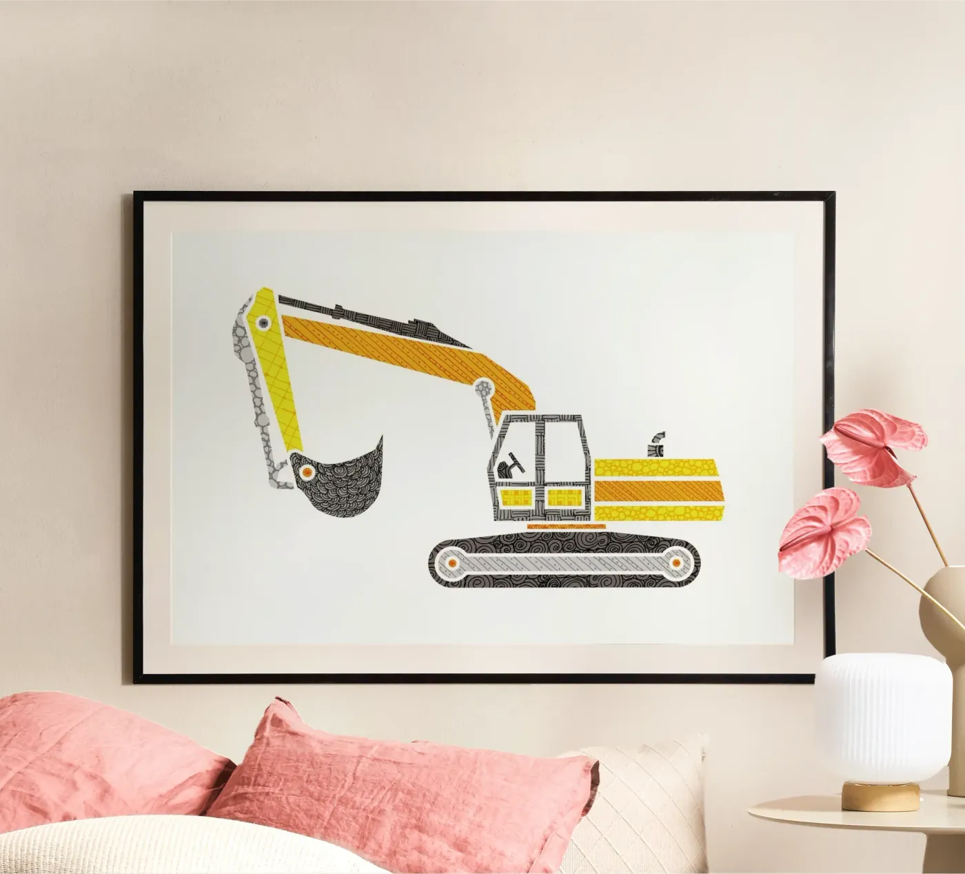 Bagger Poster von UN-TYPISCH