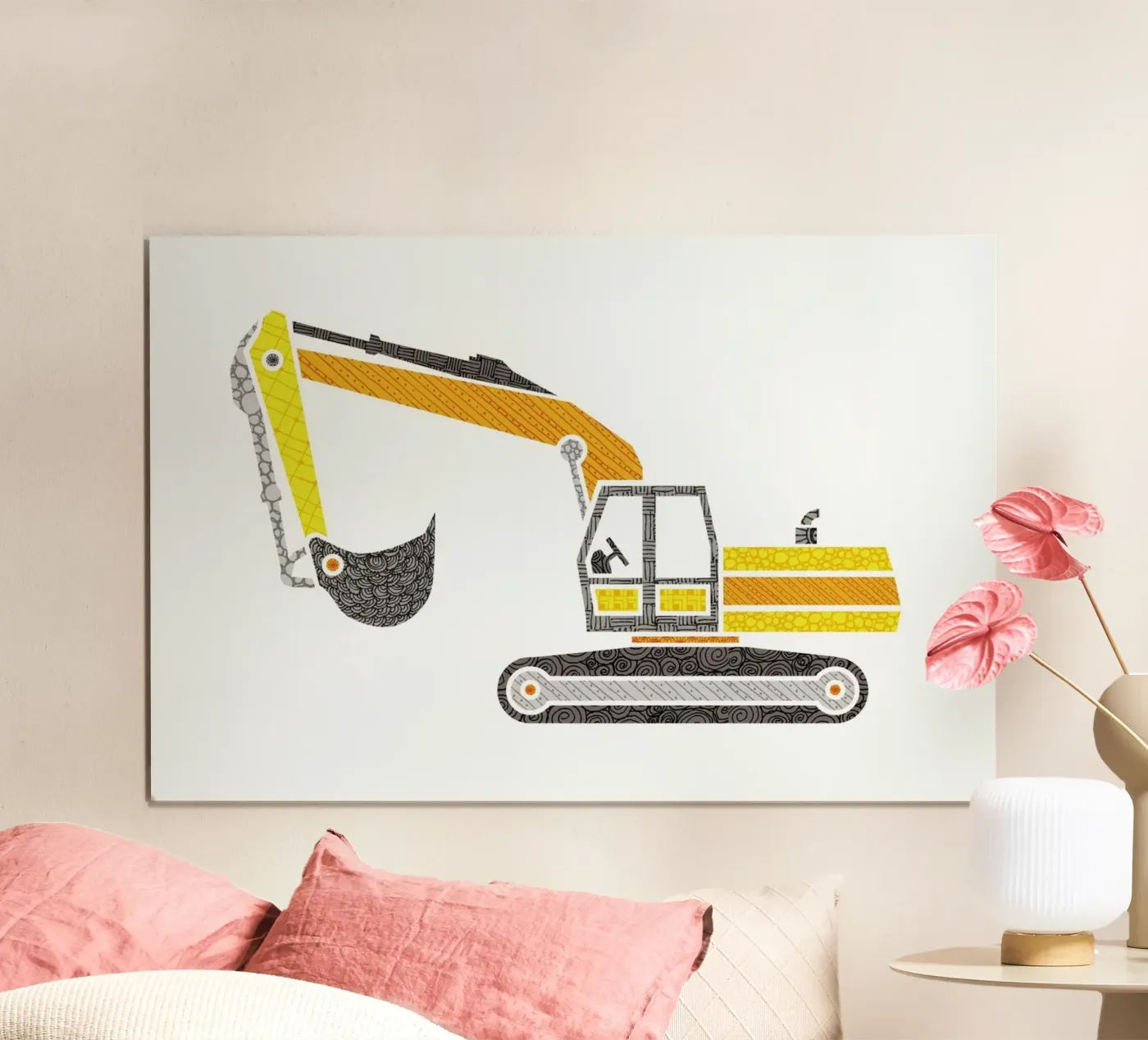 Bagger Poster von UN-TYPISCH