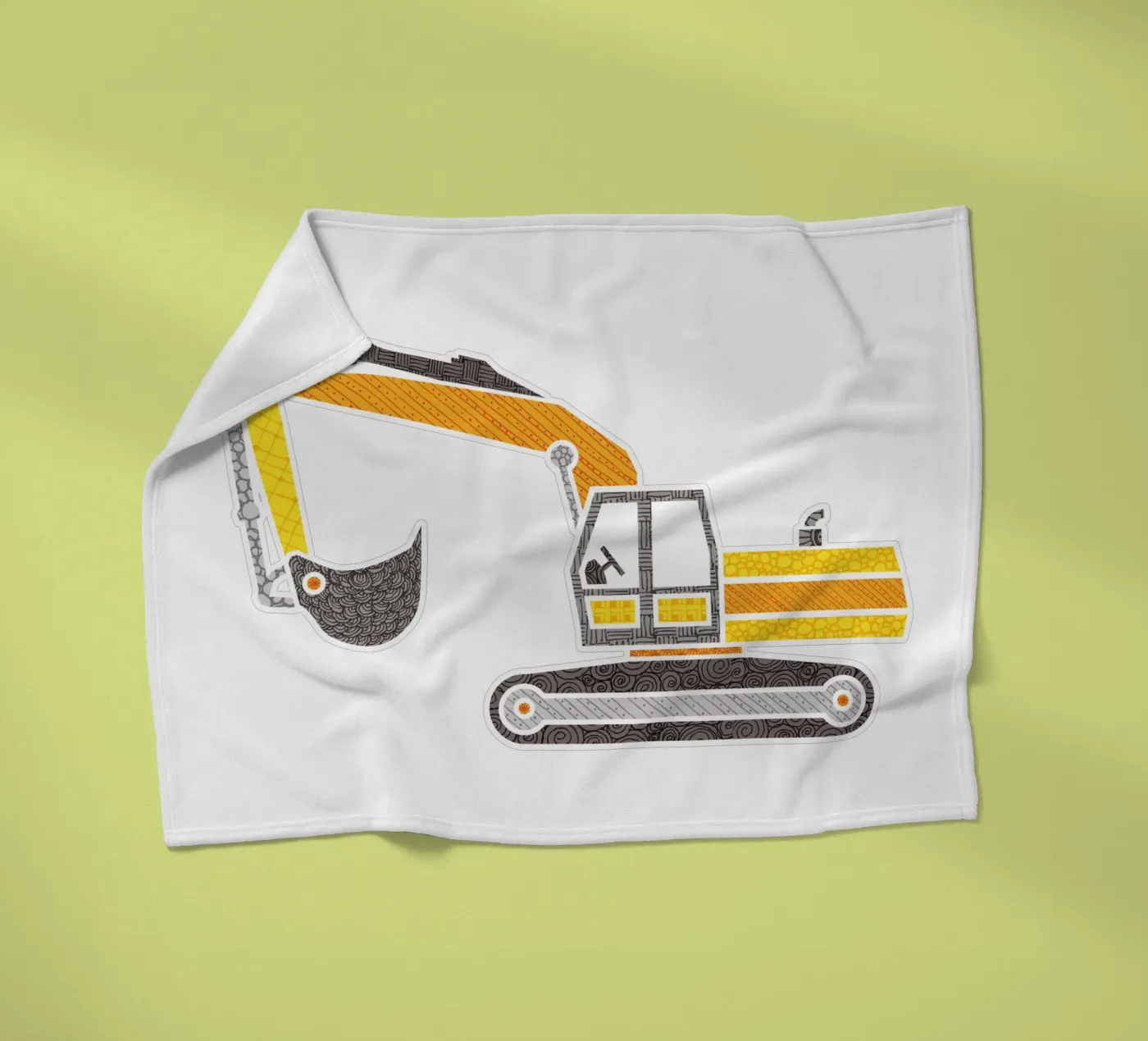 Bagger Fleecedecke von UN-TYPISCH