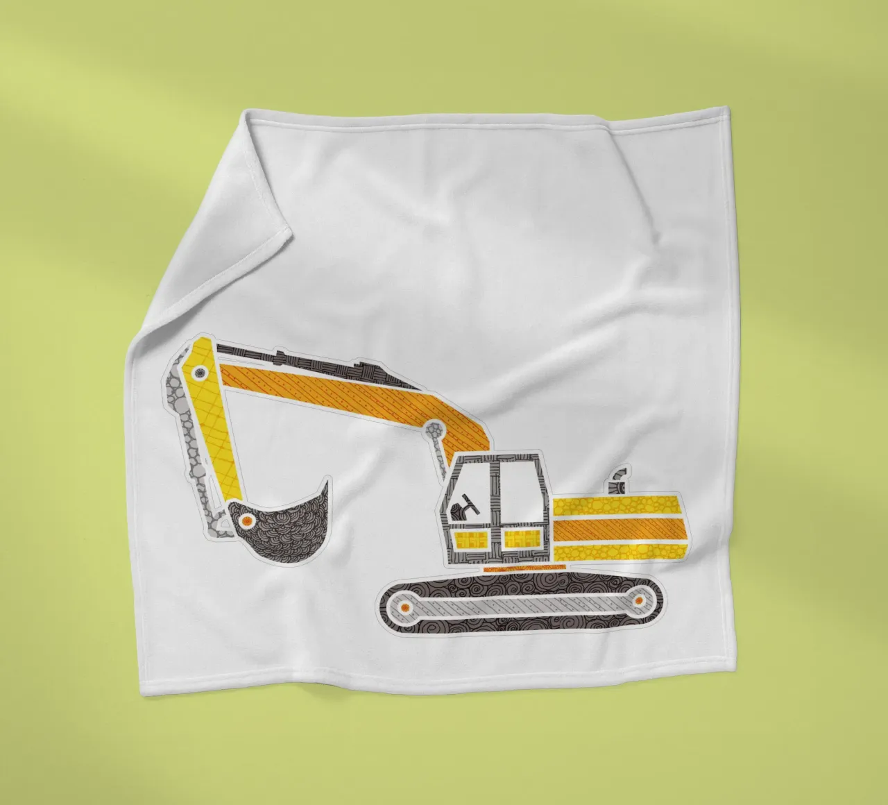 Bagger Fleecedecke von UN-TYPISCH