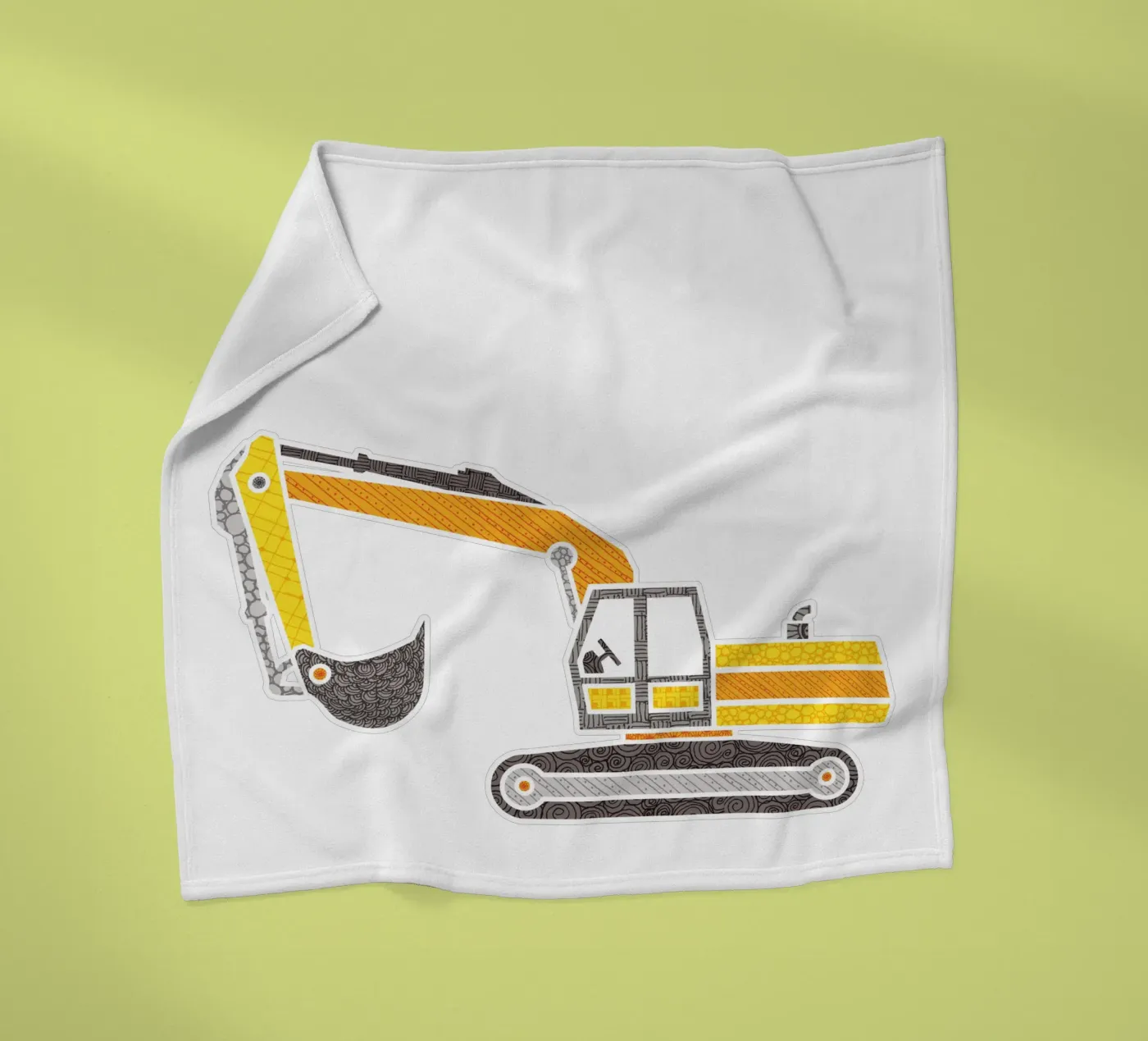 Bagger Fleecedecke von UN-TYPISCH