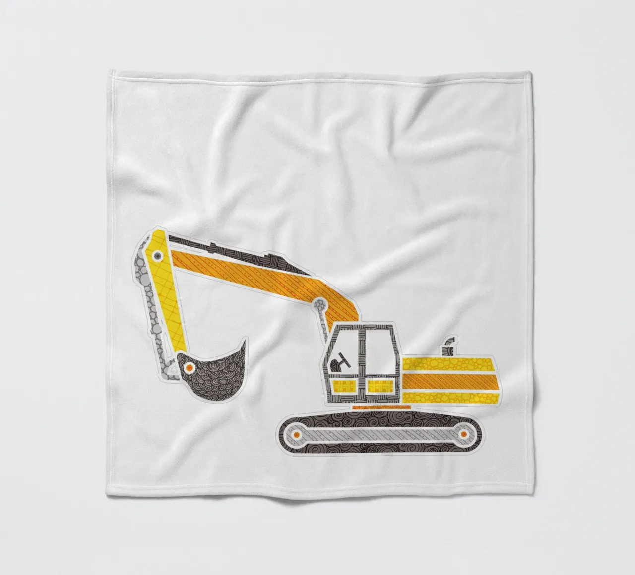 Bagger Fleecedecke von UN-TYPISCH