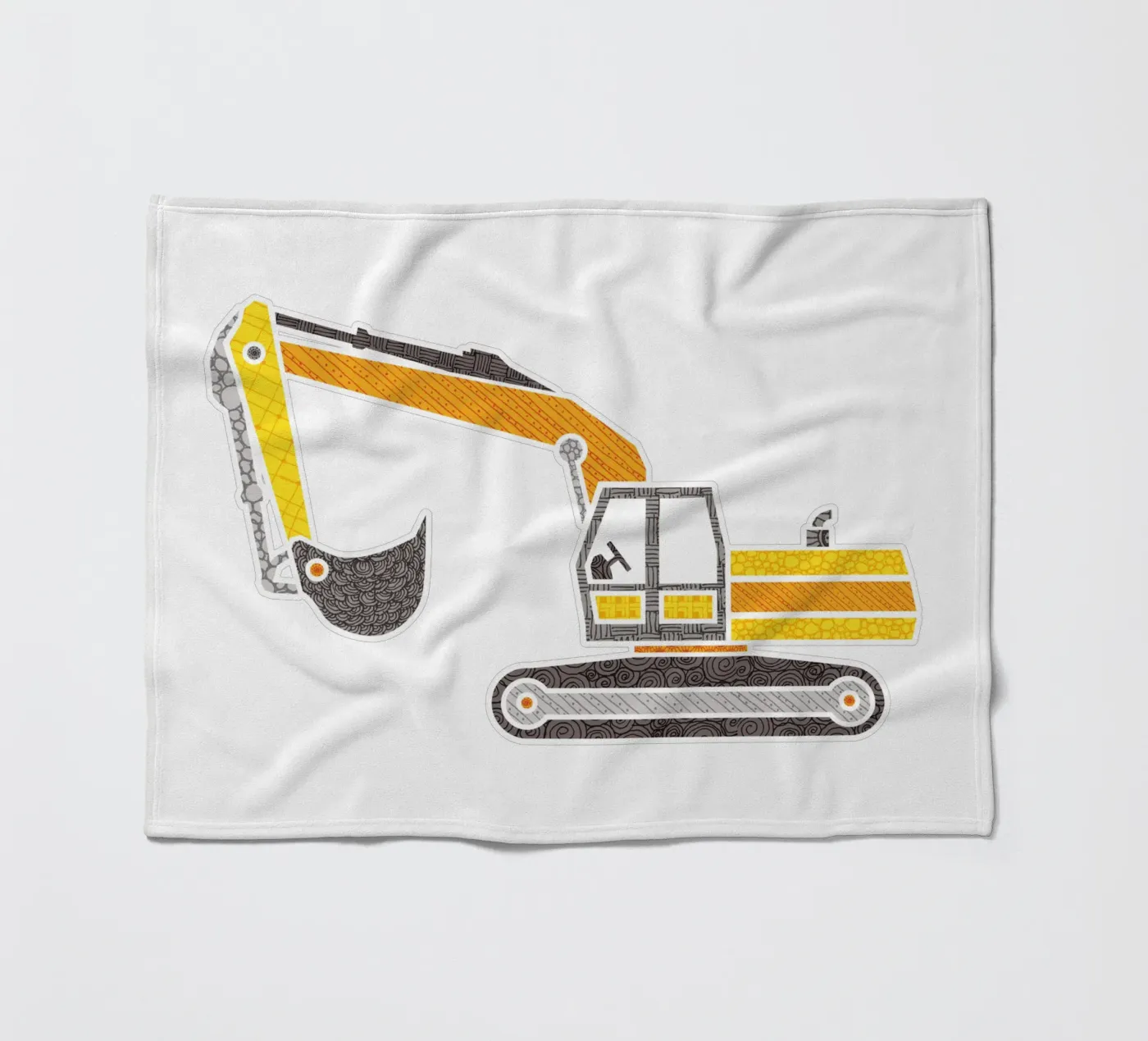 Bagger Fleecedecke von UN-TYPISCH