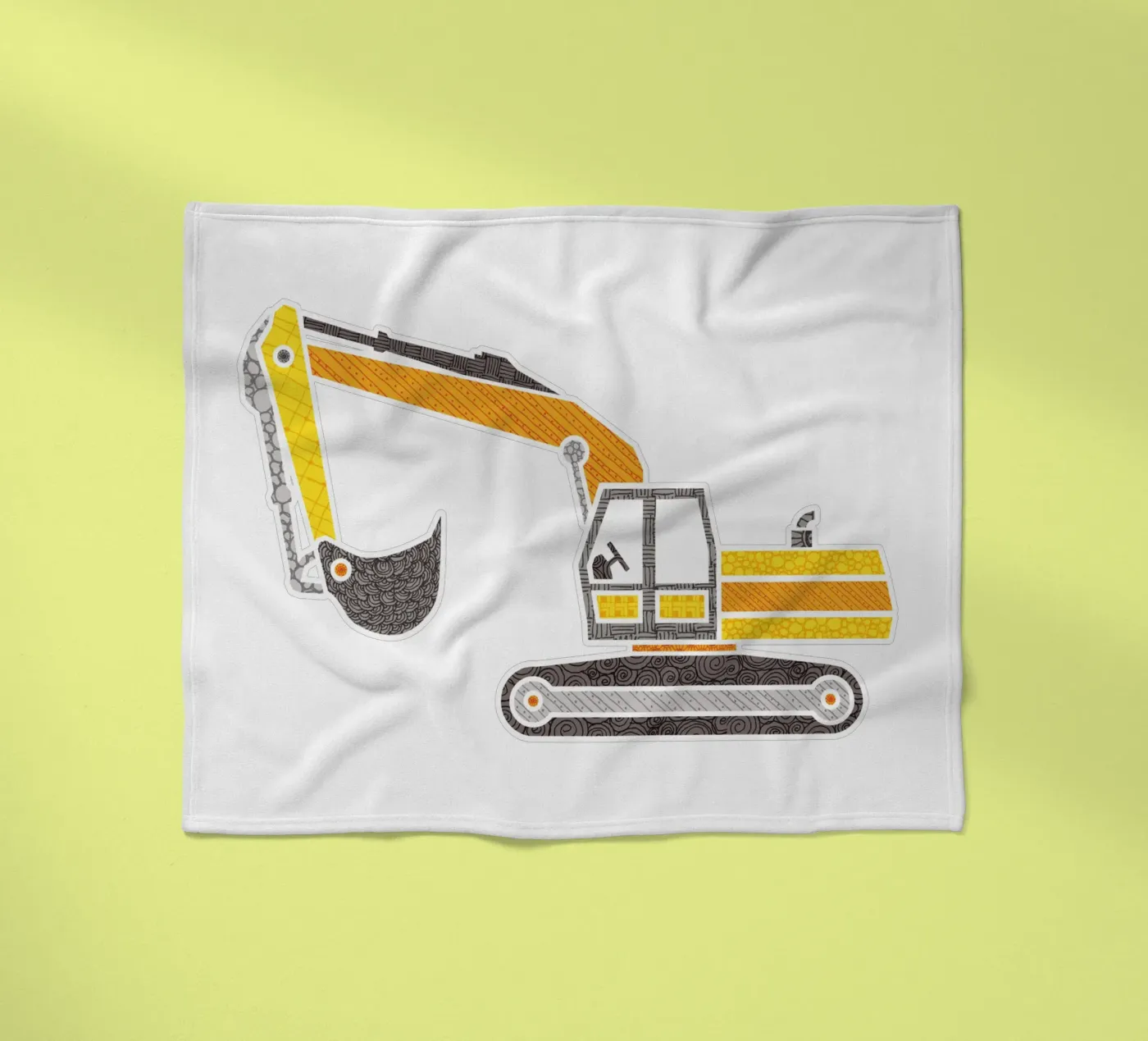 Bagger Fleecedecke von UN-TYPISCH