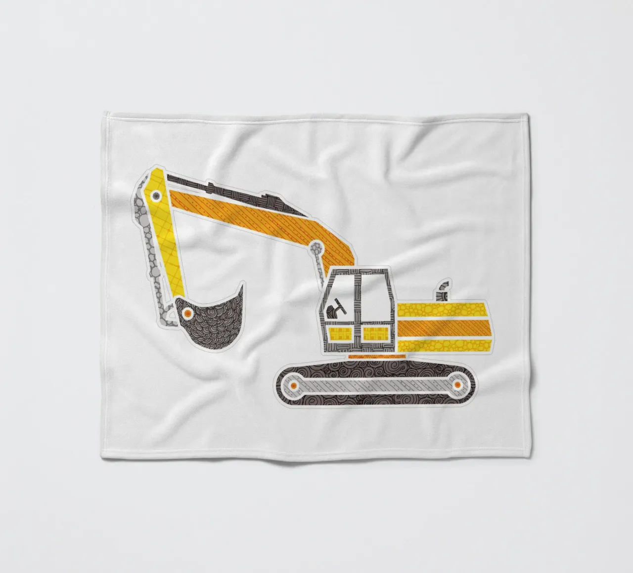 Bagger Fleecedecke von UN-TYPISCH