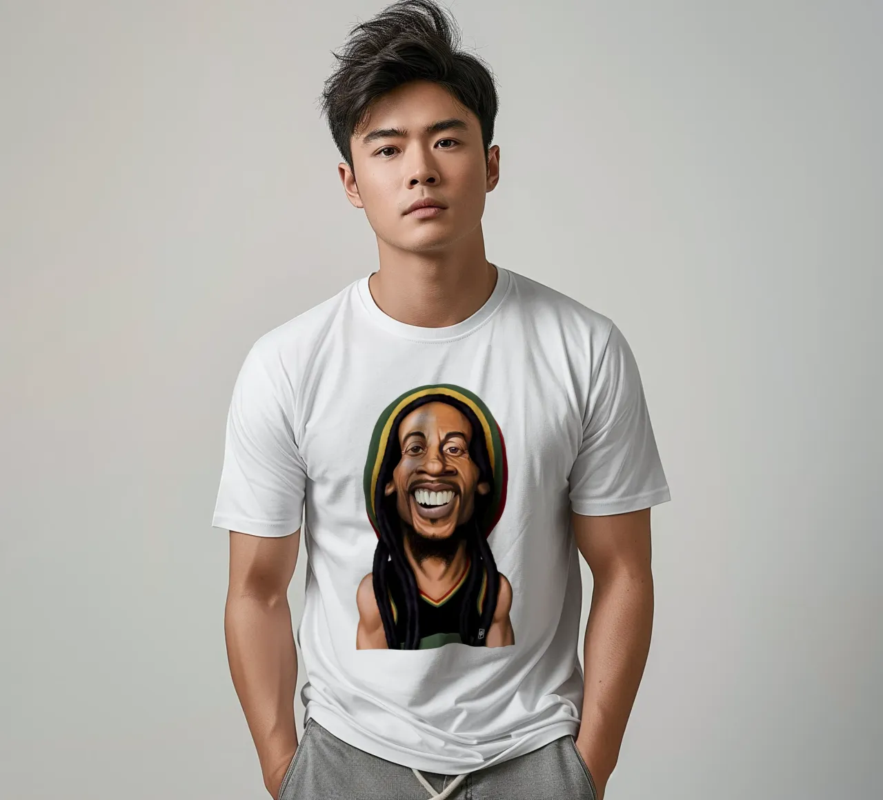 Bob Marley t-shirt by Rob Art | Illustration