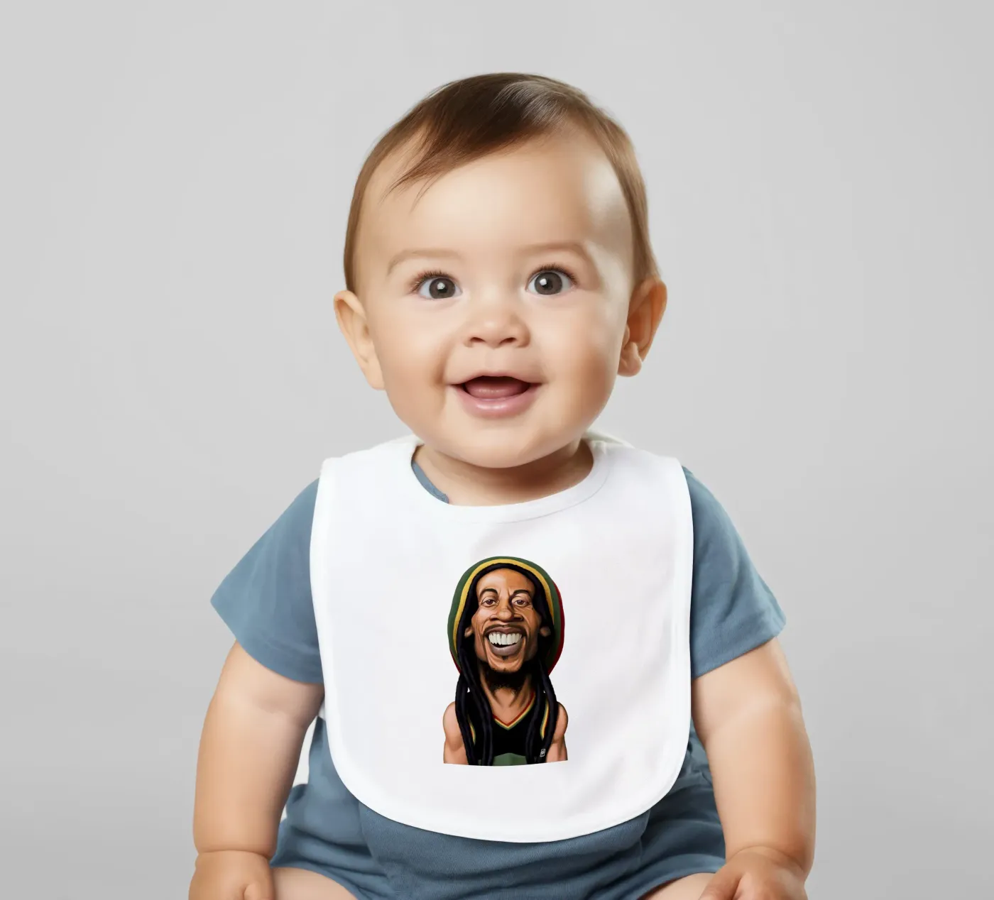Bob Marley bavaglino da Rob Art | Illustration