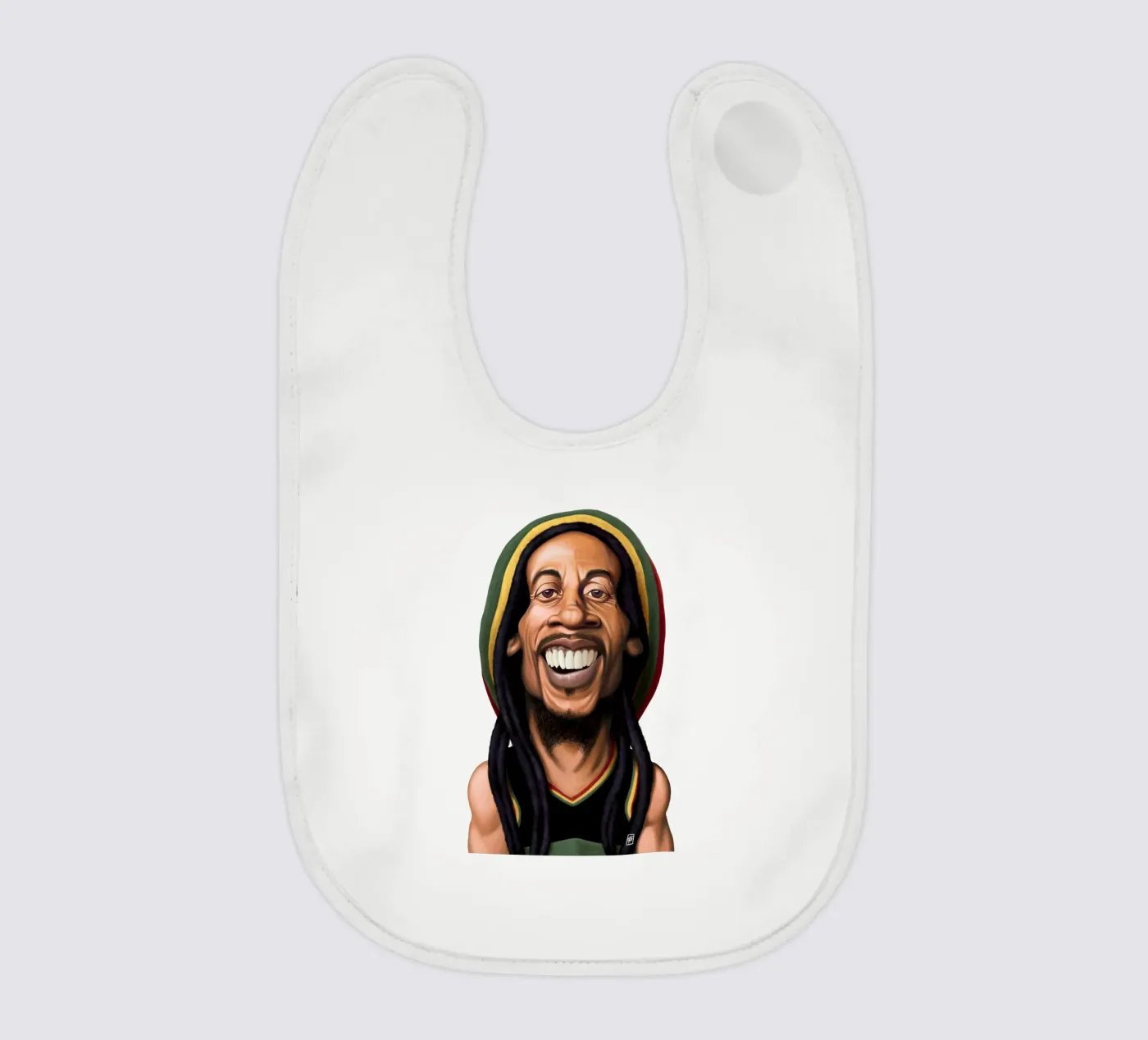 Bob Marley bavaglino da Rob Art | Illustration