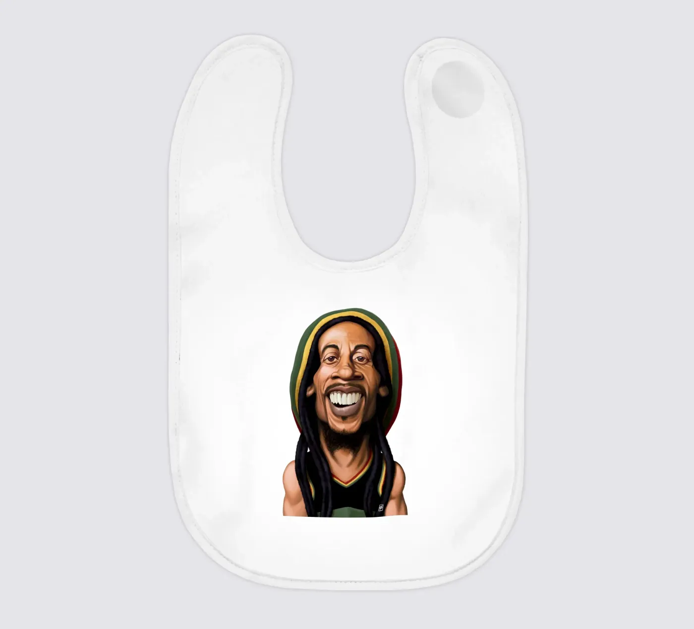 Bob Marley bavaglino da Rob Art | Illustration