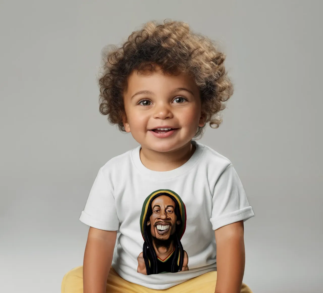 Bob Marley maglietta neonato da Rob Art | Illustration