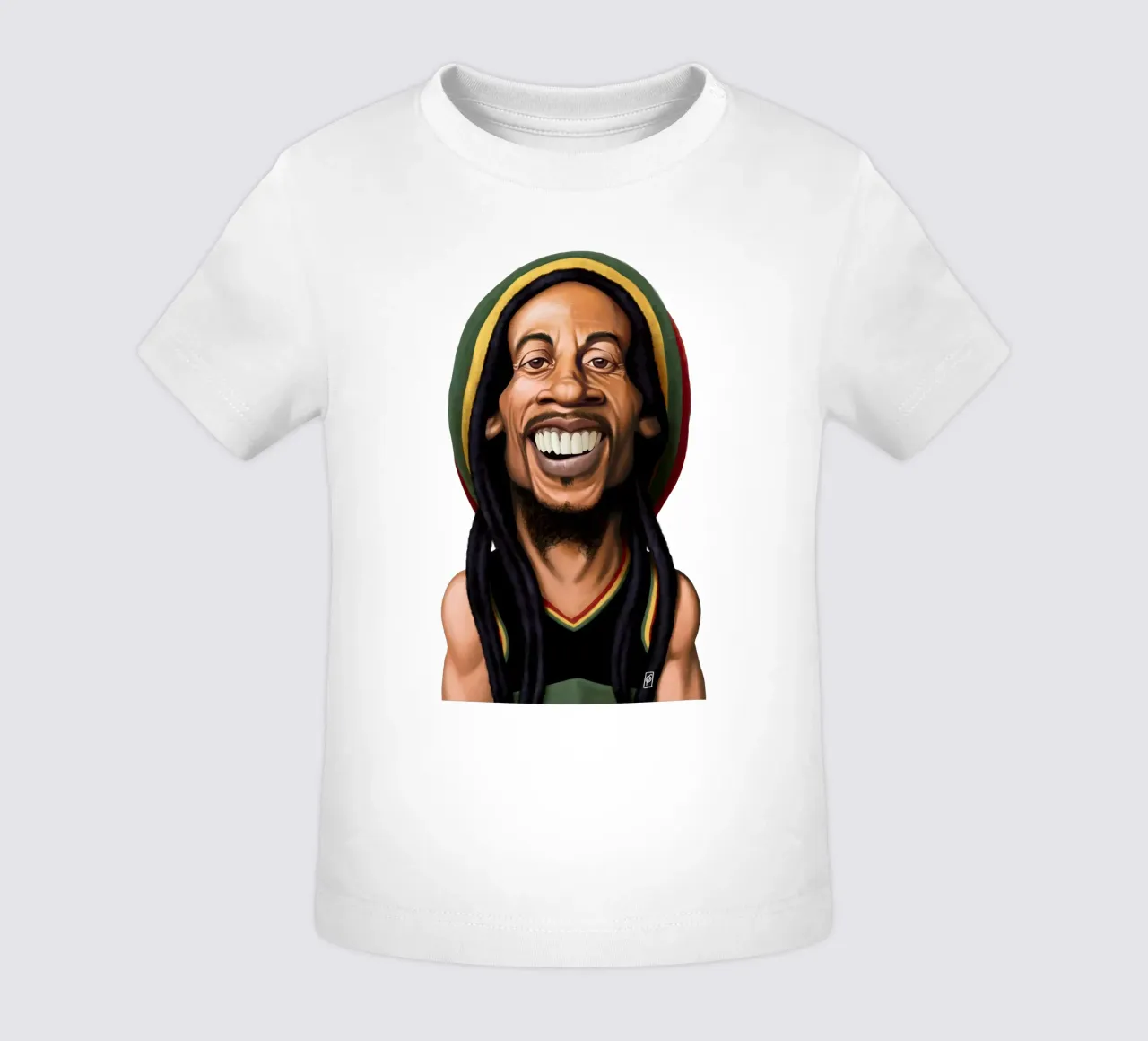 Bob Marley maglietta neonato da Rob Art | Illustration