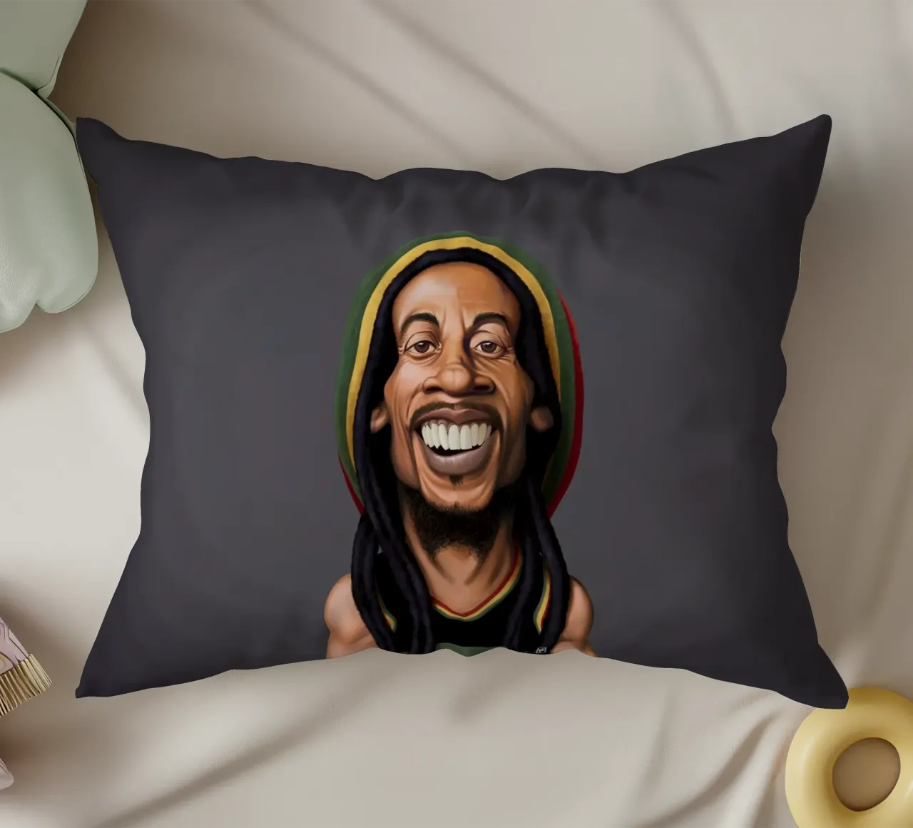 Bob Marley cuscino da Rob Art | Illustration