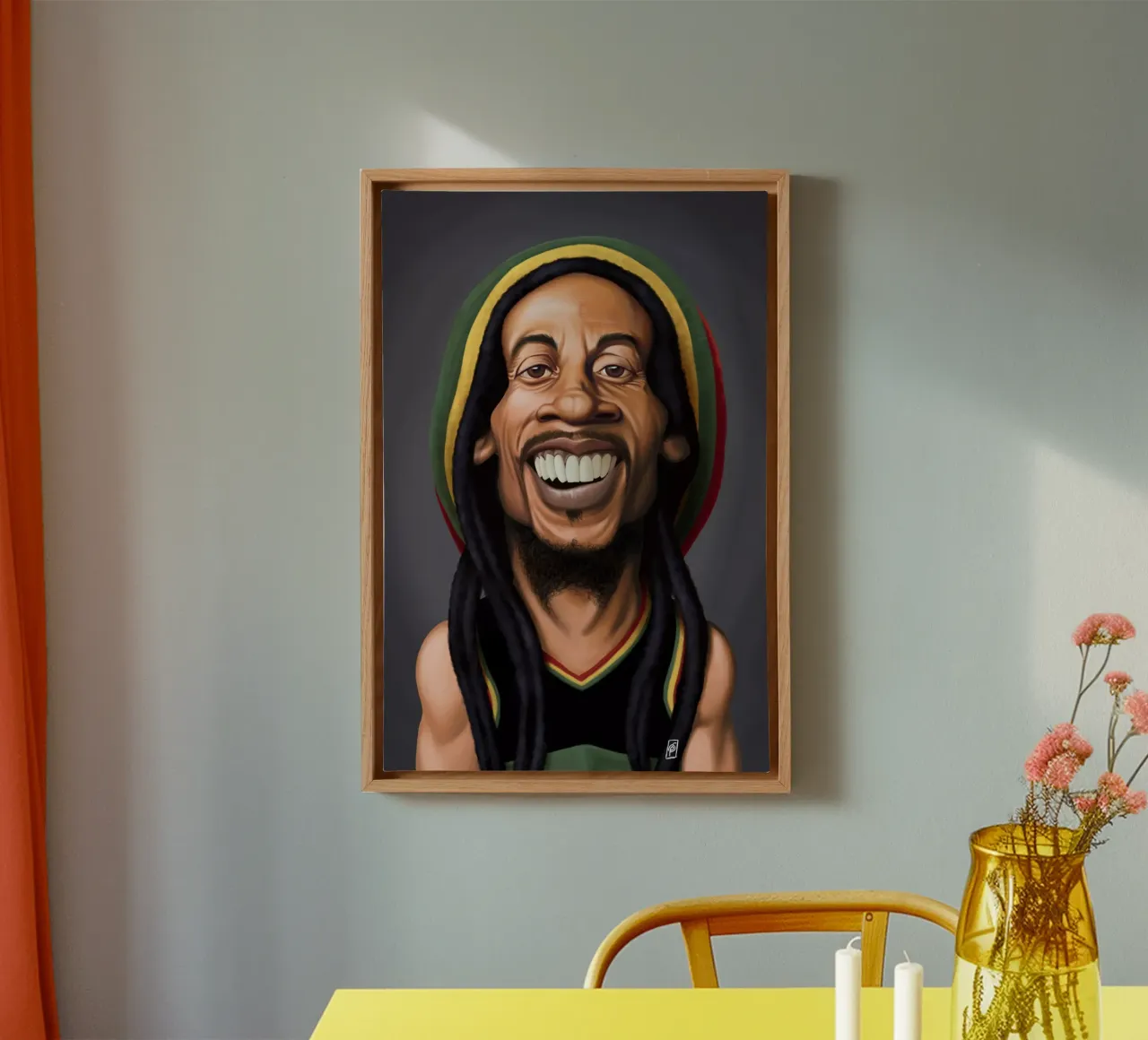 Bob Marley canvas by Rob Art | Illustration