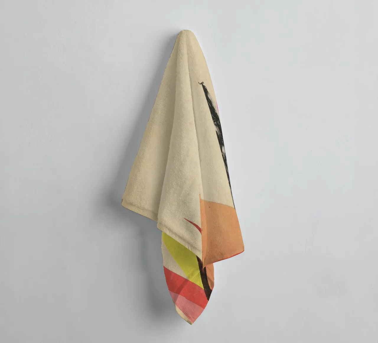 Paper Mountains 1 towel by Cassia Beck Collage