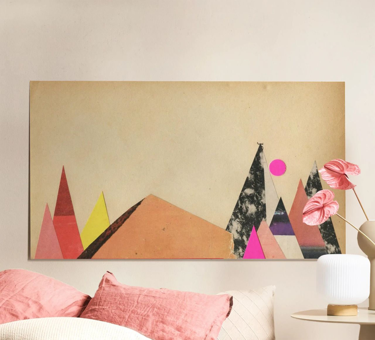 Paper Mountains 1 poster by Cassia Beck Collage