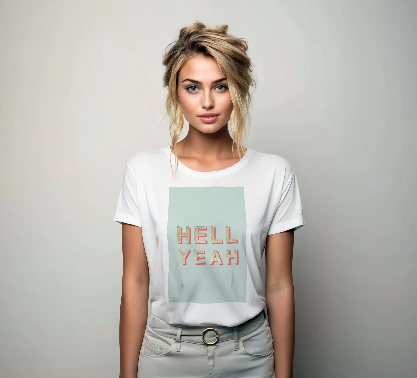 Hell Yeah dames t-shirt getailleerd van Kind of Style