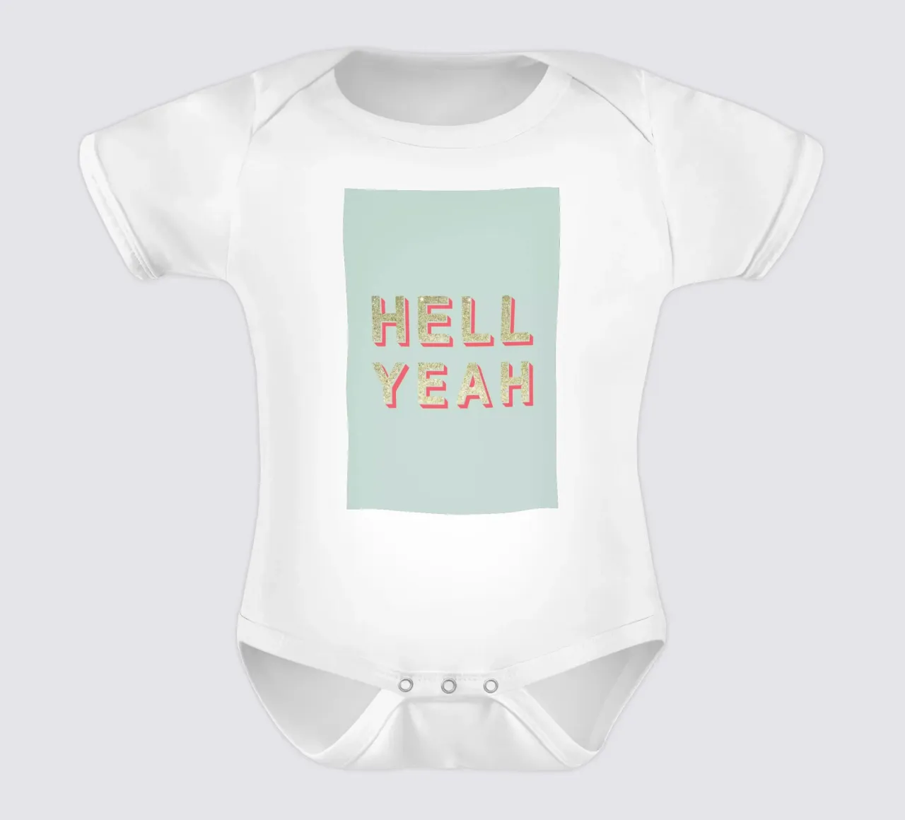 Hell Yeah body neonato maniche corte da Kind of Style