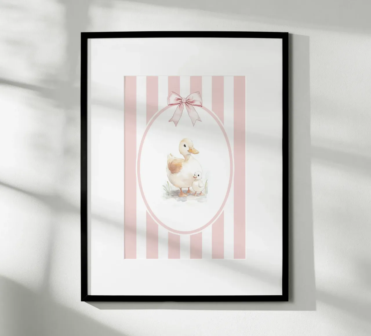 Illustrazione della famiglia di anatre poster da Jungle Joy Art