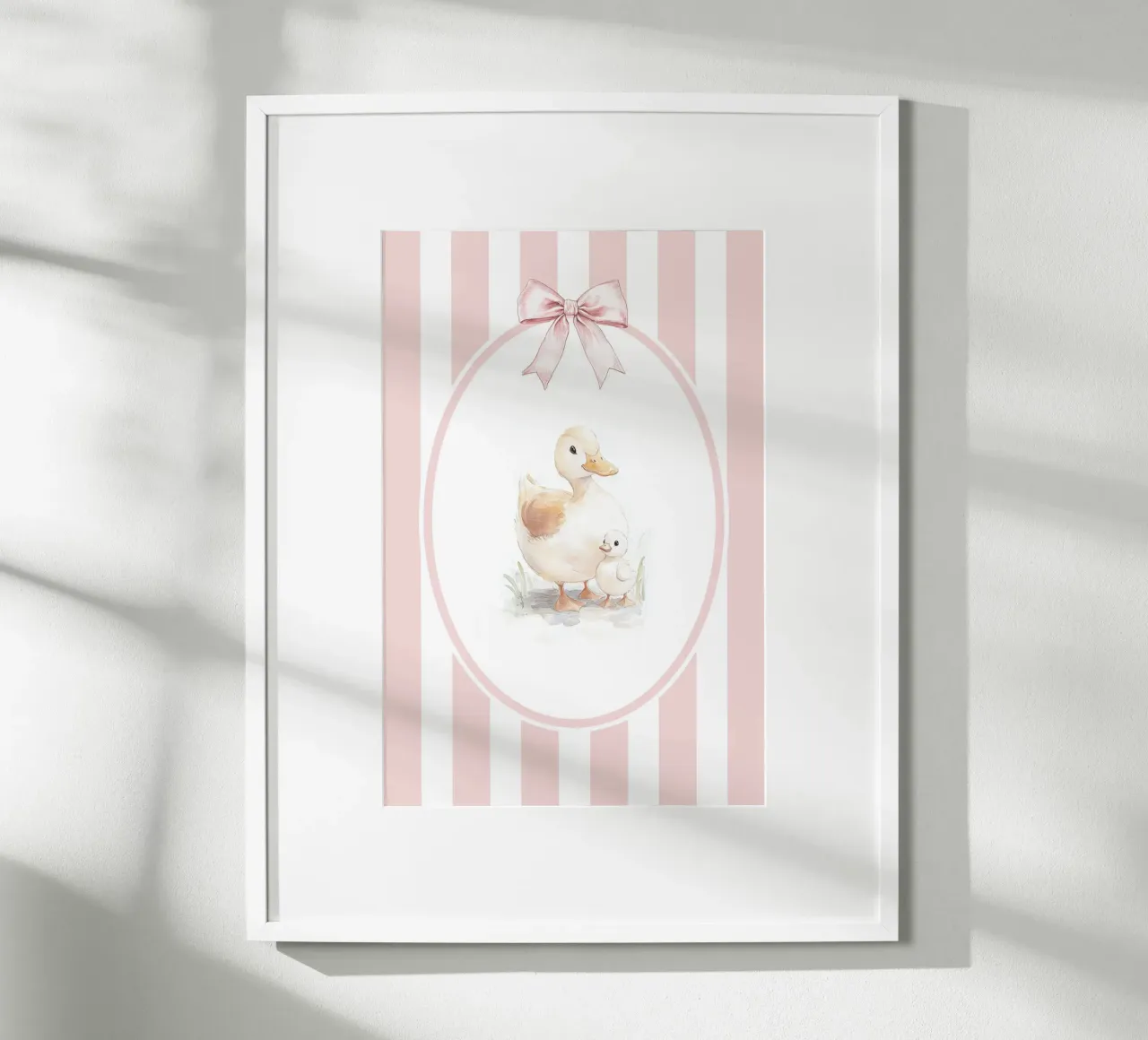 Illustrazione della famiglia di anatre poster da Jungle Joy Art