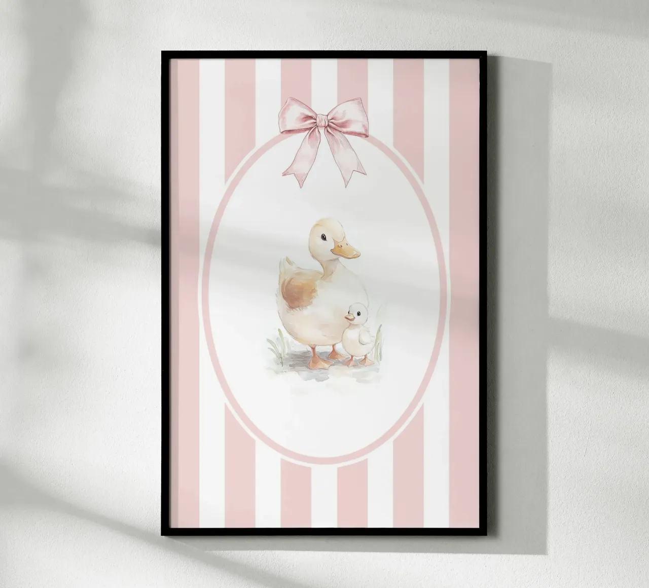 Illustrazione della famiglia di anatre poster da Jungle Joy Art