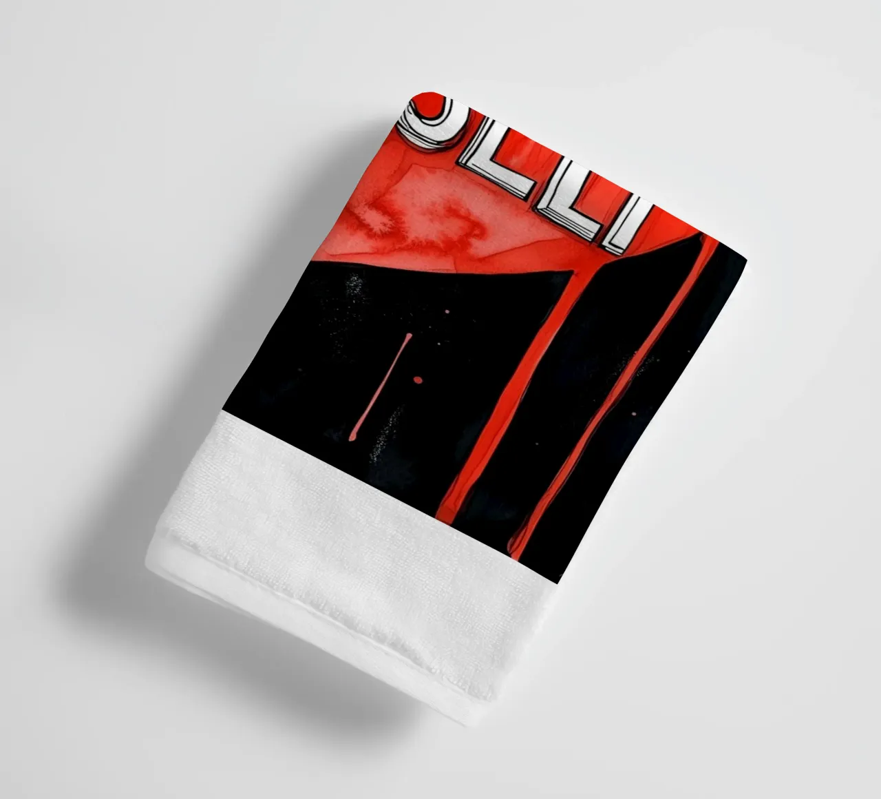Ama te stesso poster text art asciugamano da bagno da Justyna Jaszke JBJart