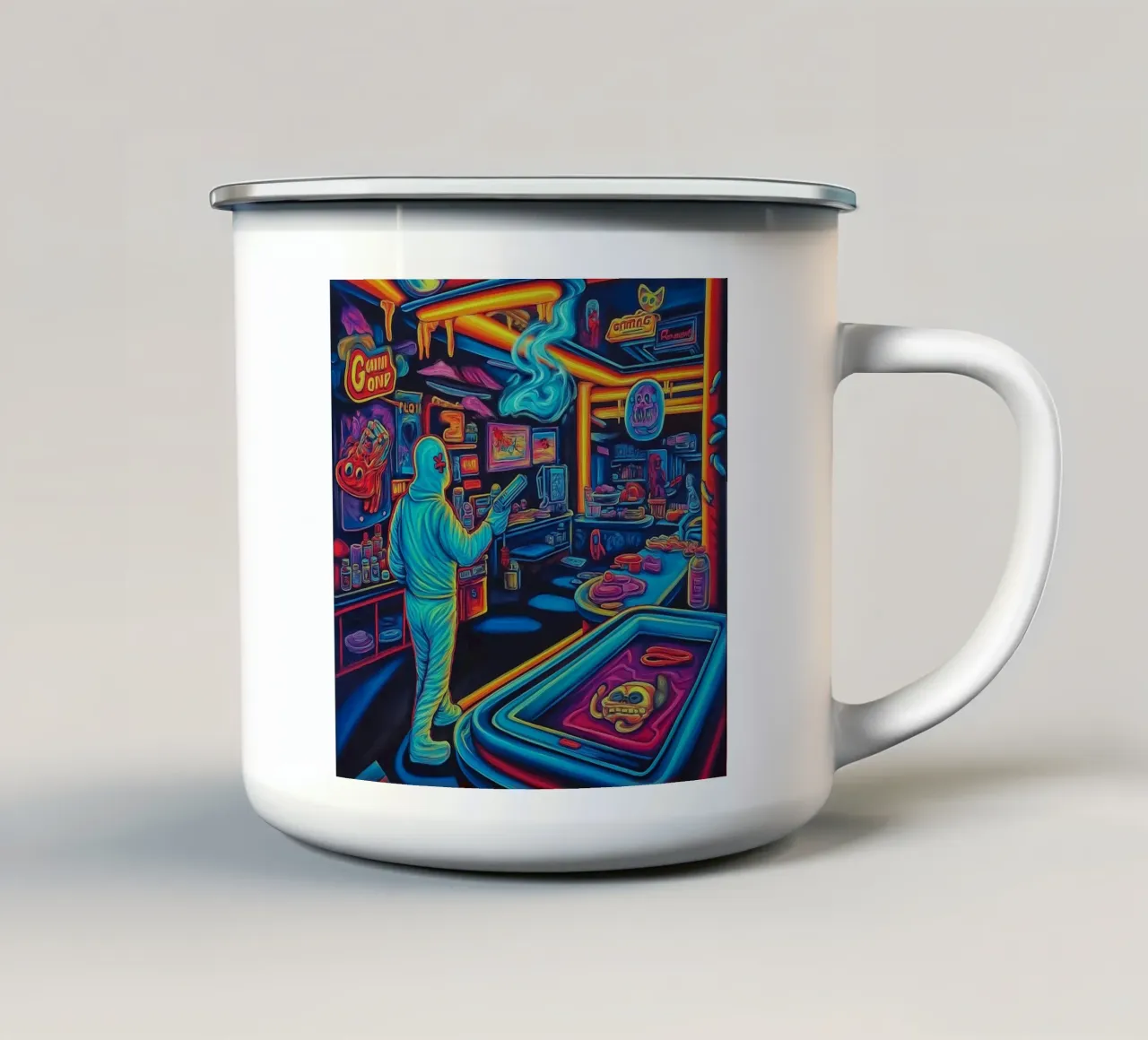 Game Over enamel mug by Motivate-Today