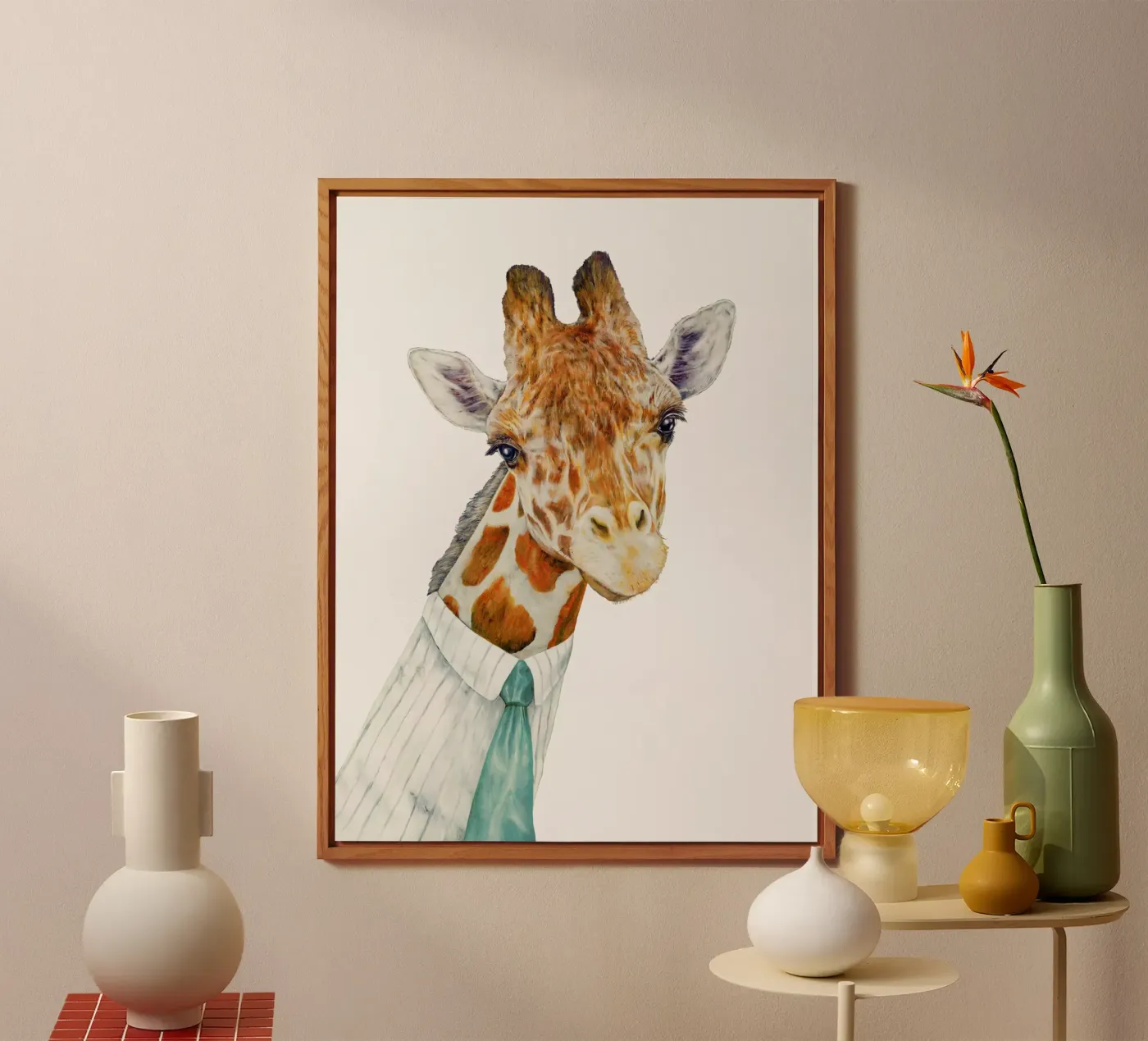 Mr Giraffe forex plate by Animal Crew