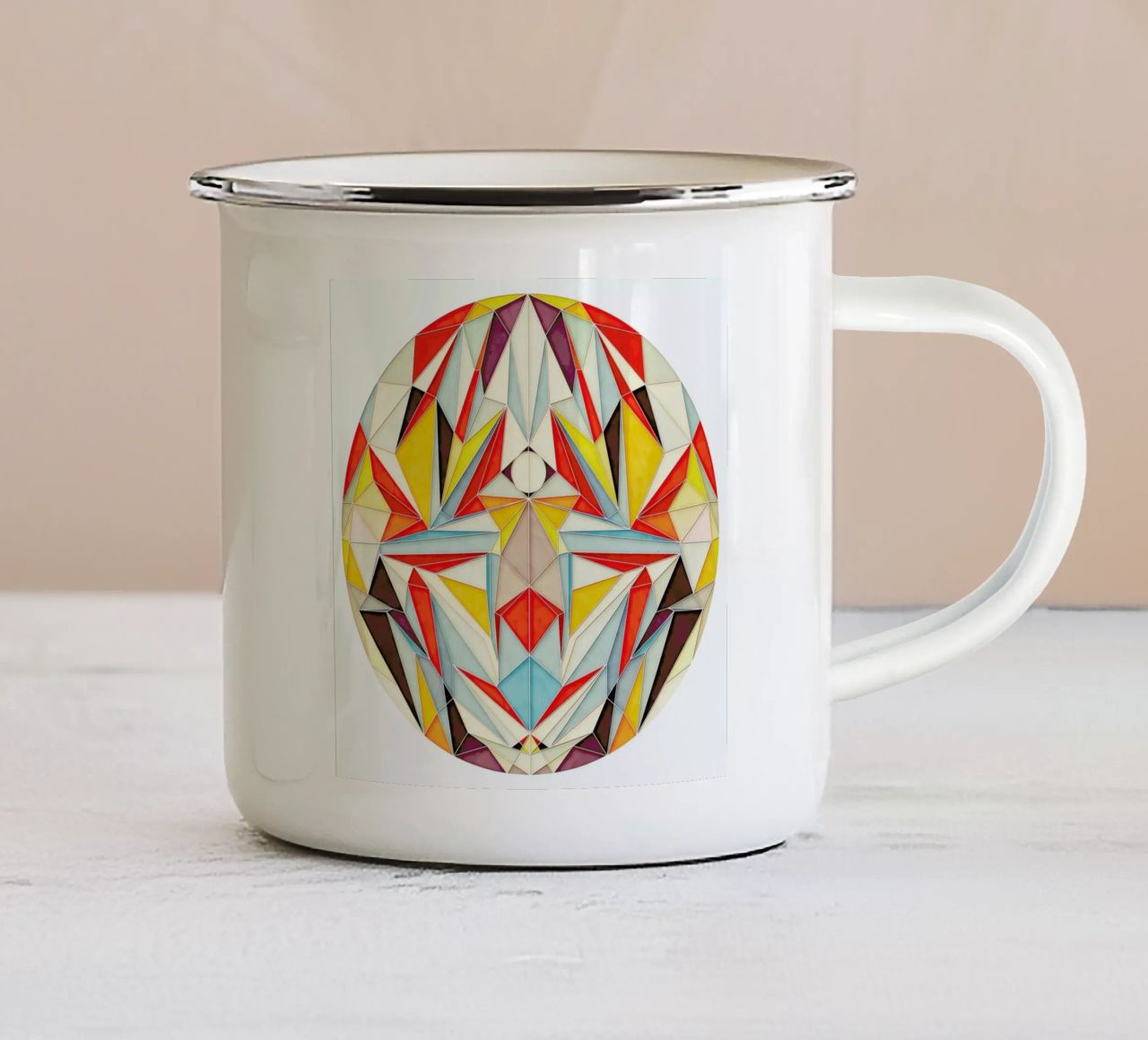 Tutto va bene tazza in smalto da lovely lines