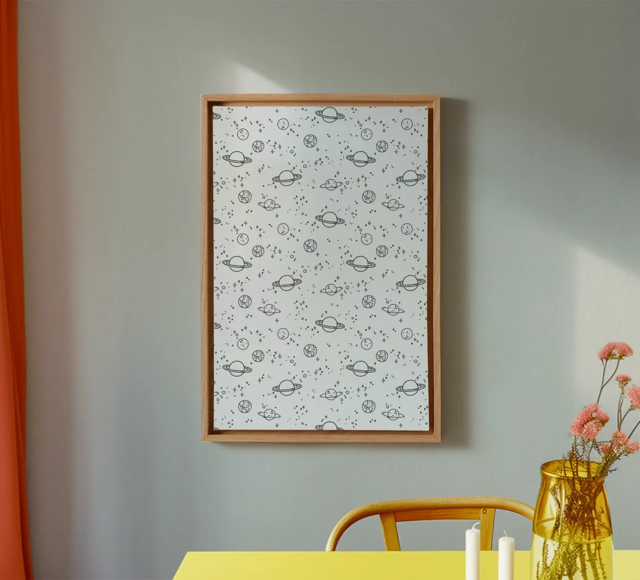 Universe tela con Cornice a cassetta da Kind of Style