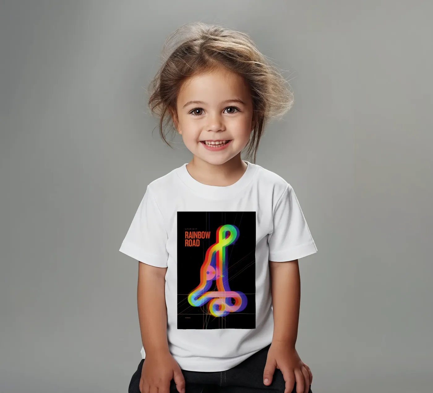Rainbow Road t-shirt bambini da Komboh