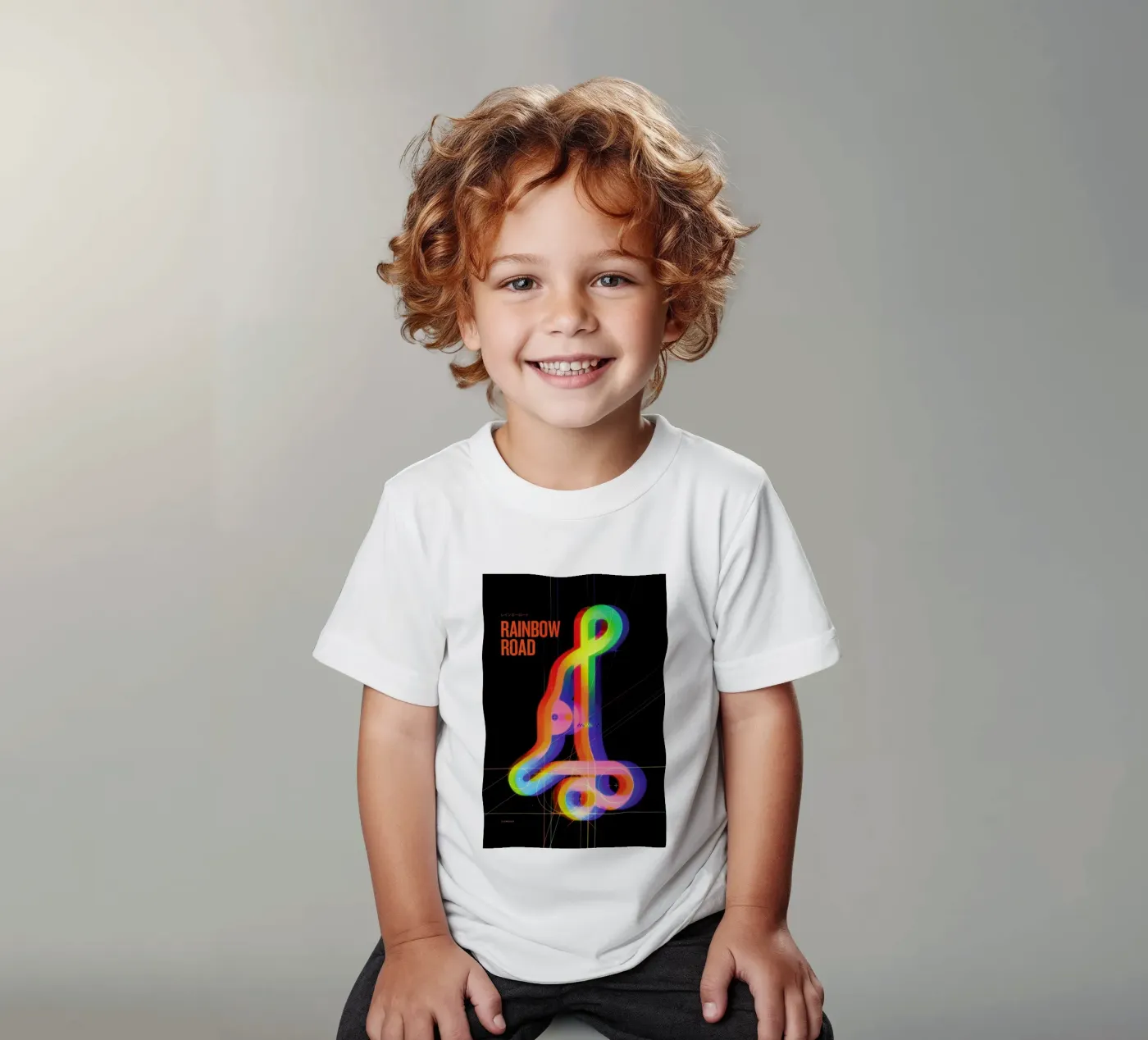 Rainbow Road t-shirt bambini da Komboh