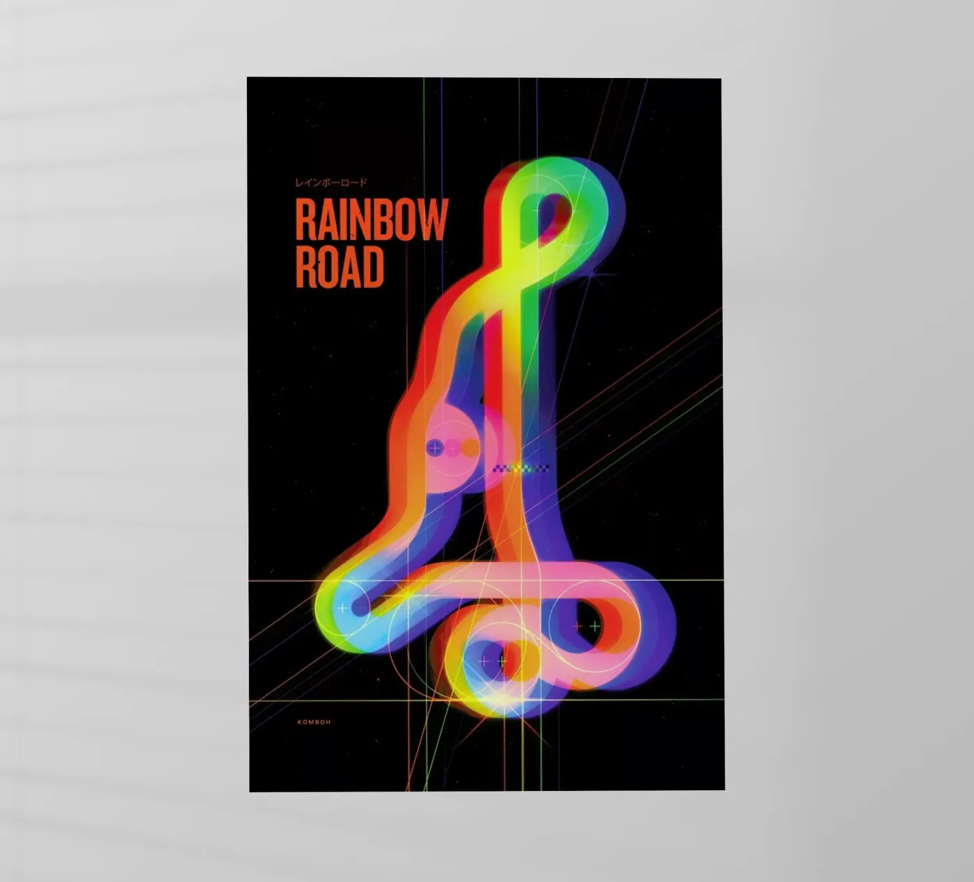 Rainbow Road pellicola backlit da Komboh