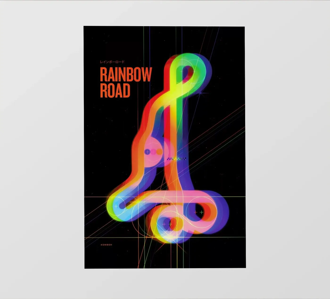 Rainbow Road pellicola backlit da Komboh