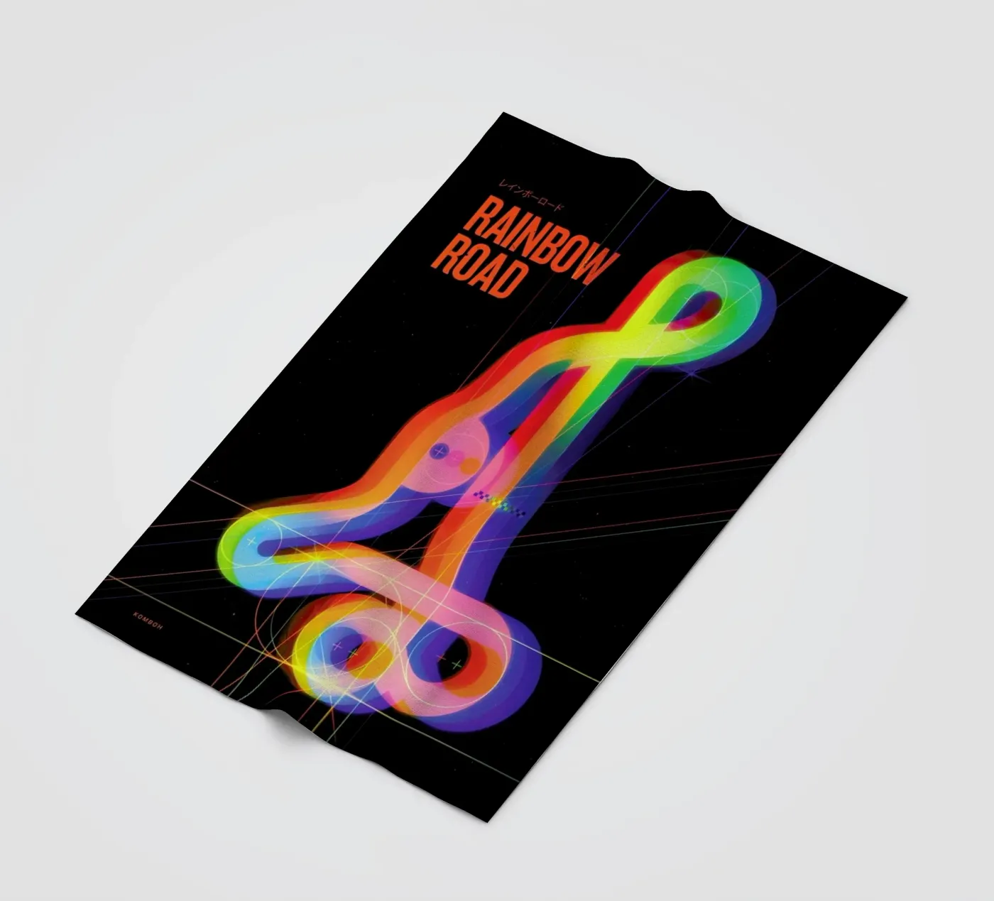 Rainbow Road fleecedeken van Komboh