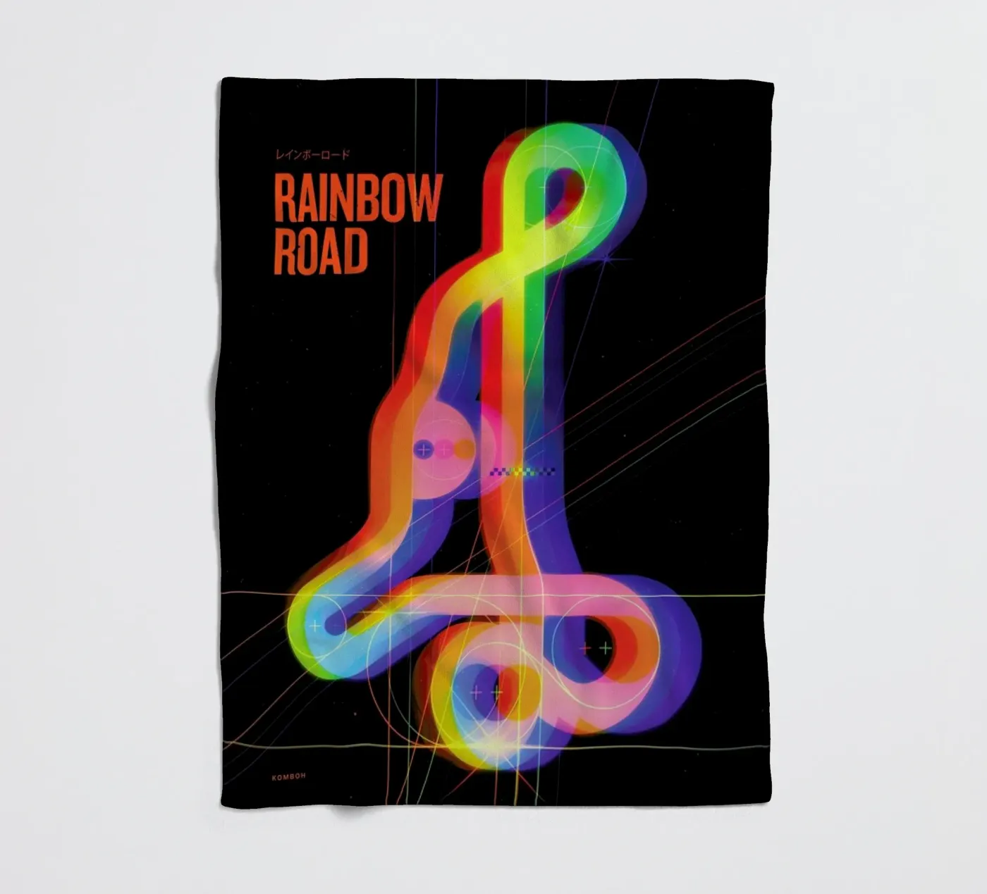 Rainbow Road fleecedeken van Komboh