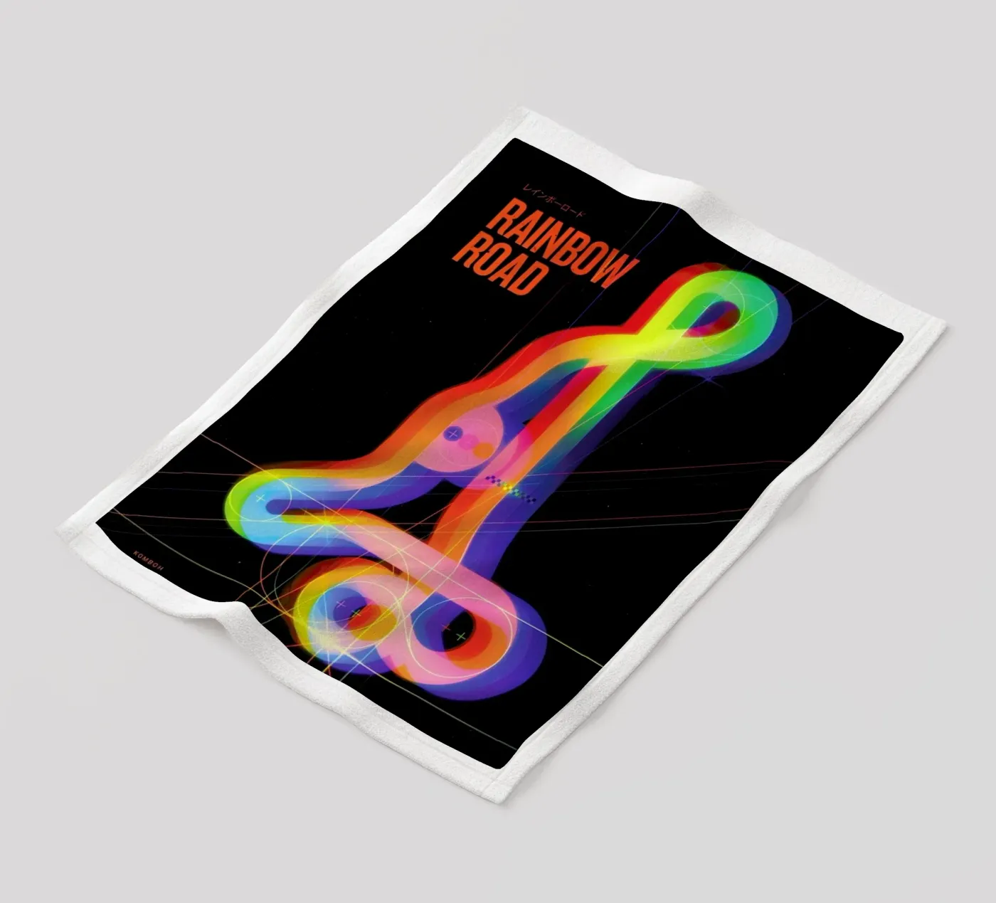 Rainbow Road fleecedeken van Komboh