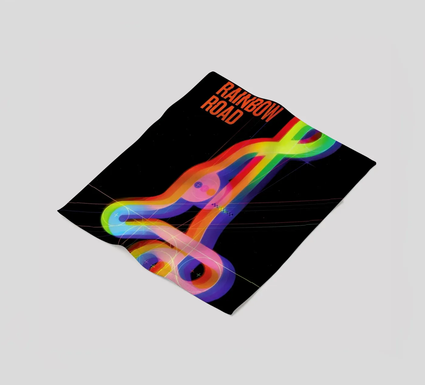 Rainbow Road fleecedeken van Komboh