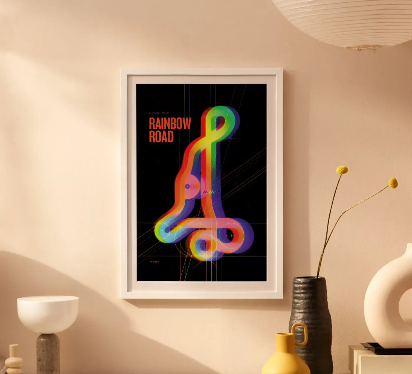 Rainbow Road poster da Komboh