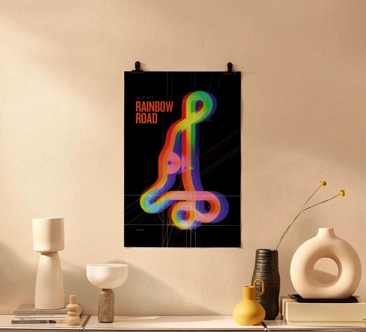 Rainbow Road poster da Komboh