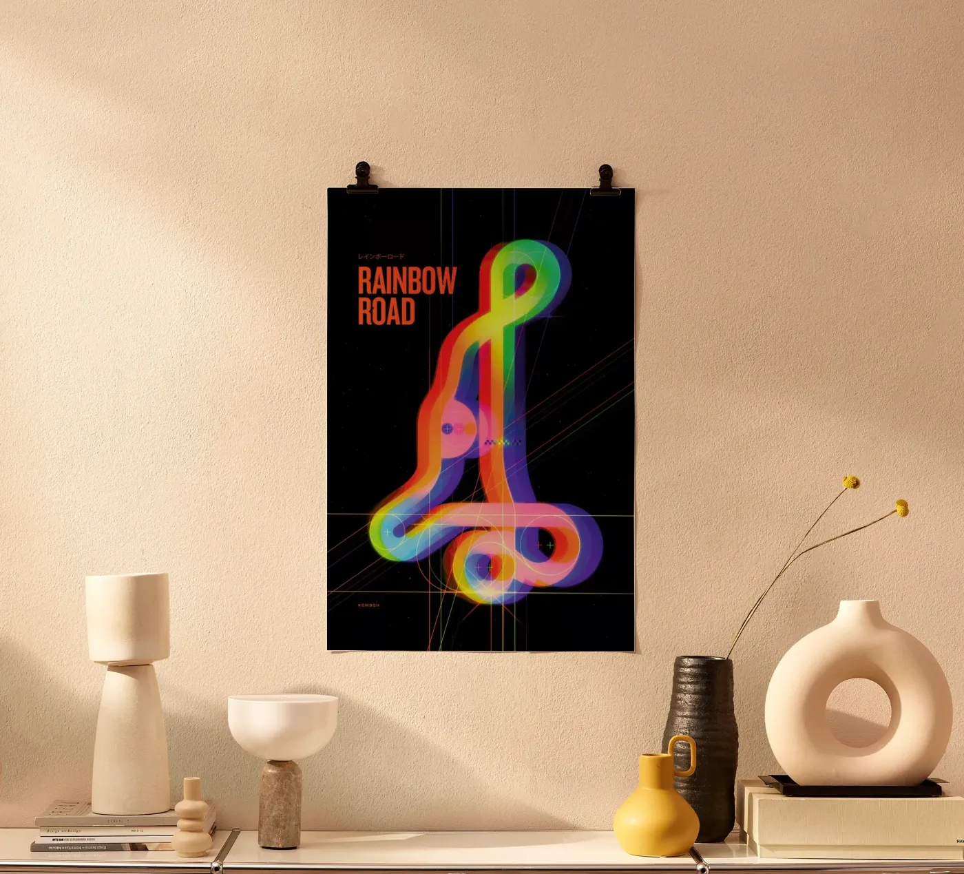 Rainbow Road poster da Komboh
