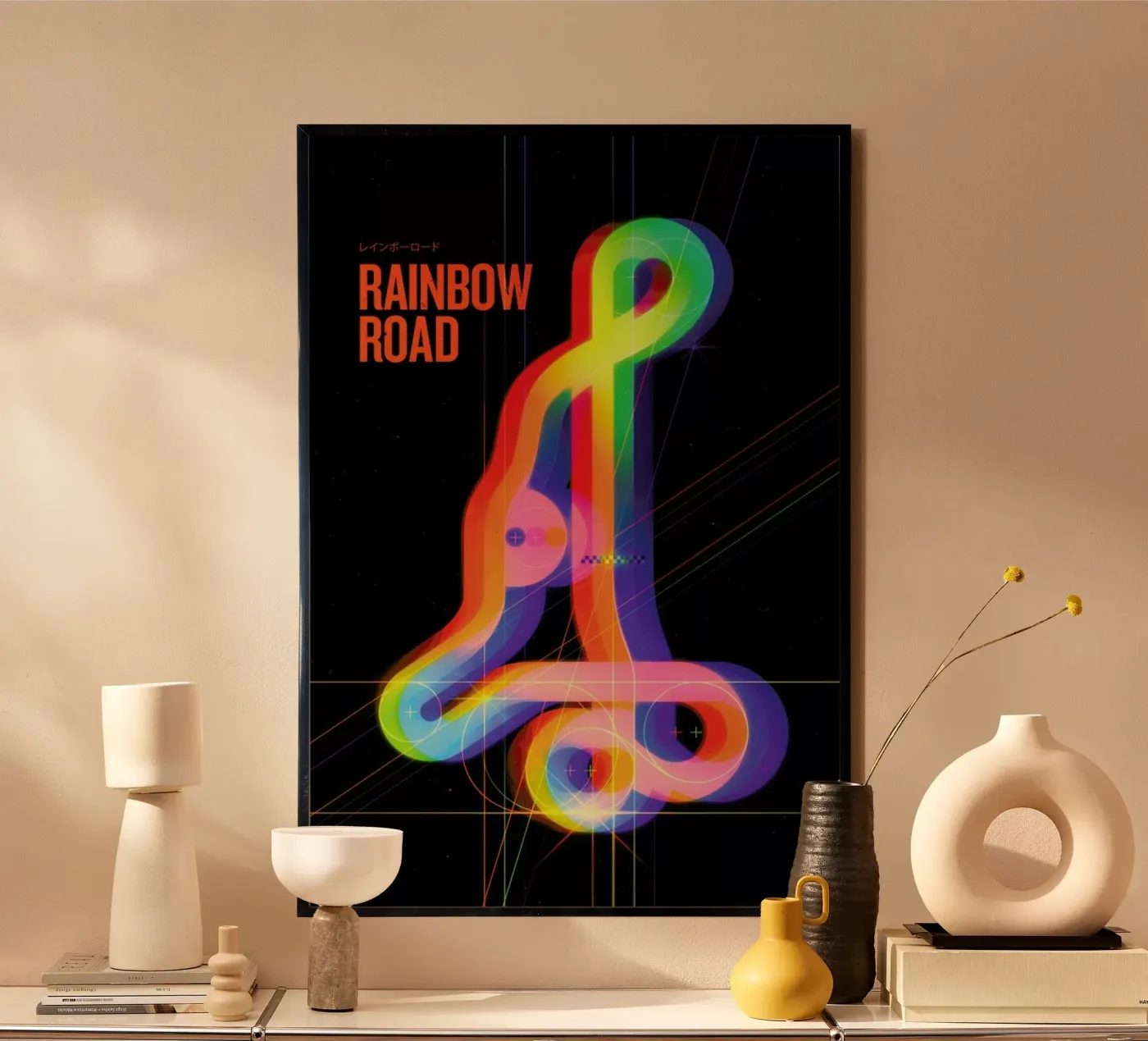 Rainbow Road poster da Komboh