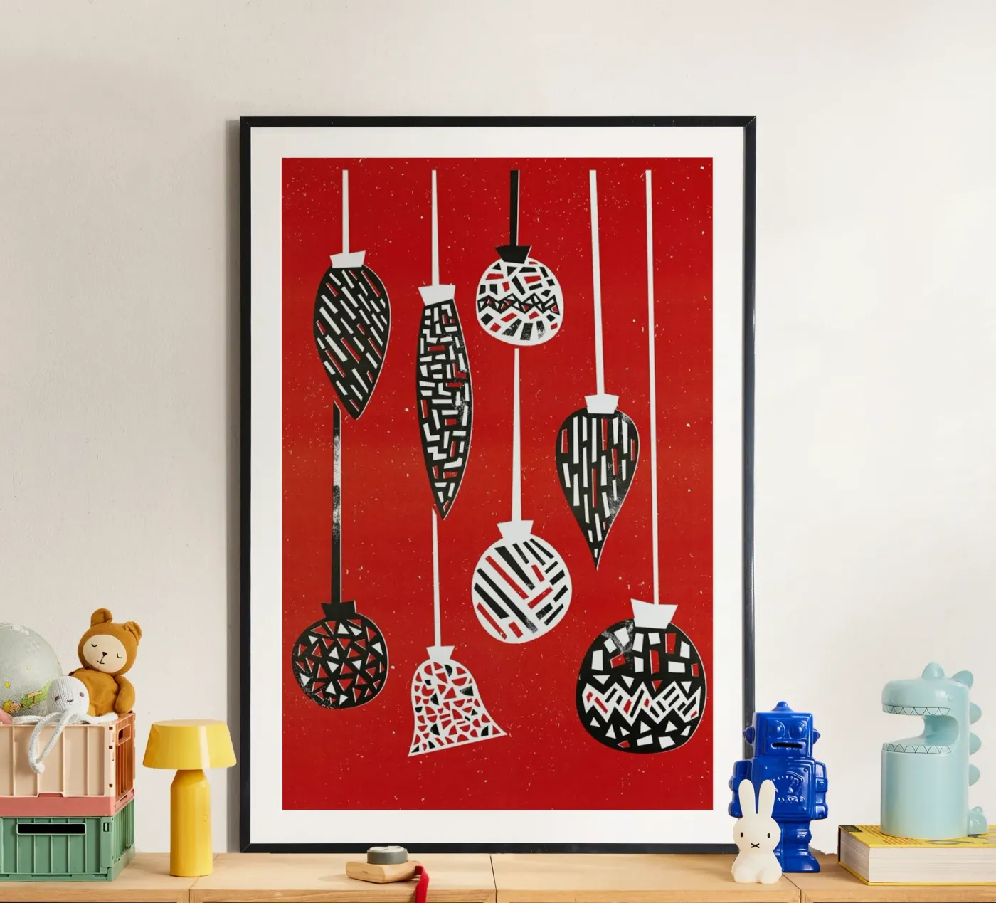 Baubles poster van Fox & Velvet