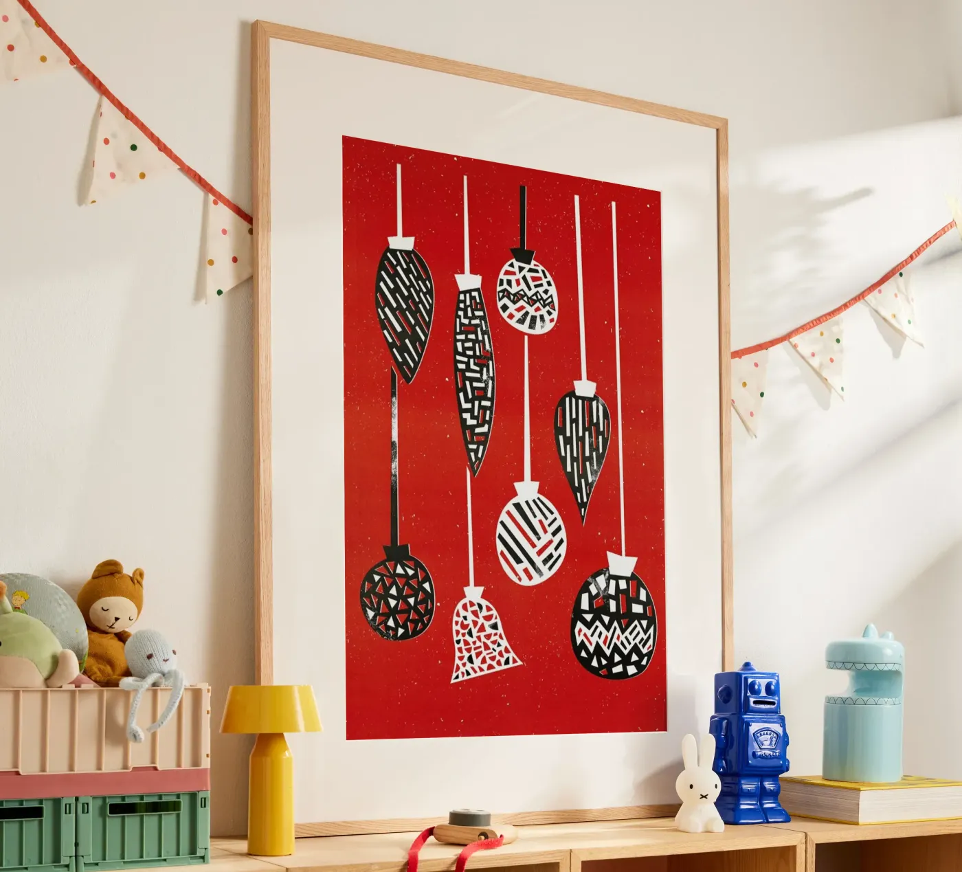 Baubles poster van Fox & Velvet