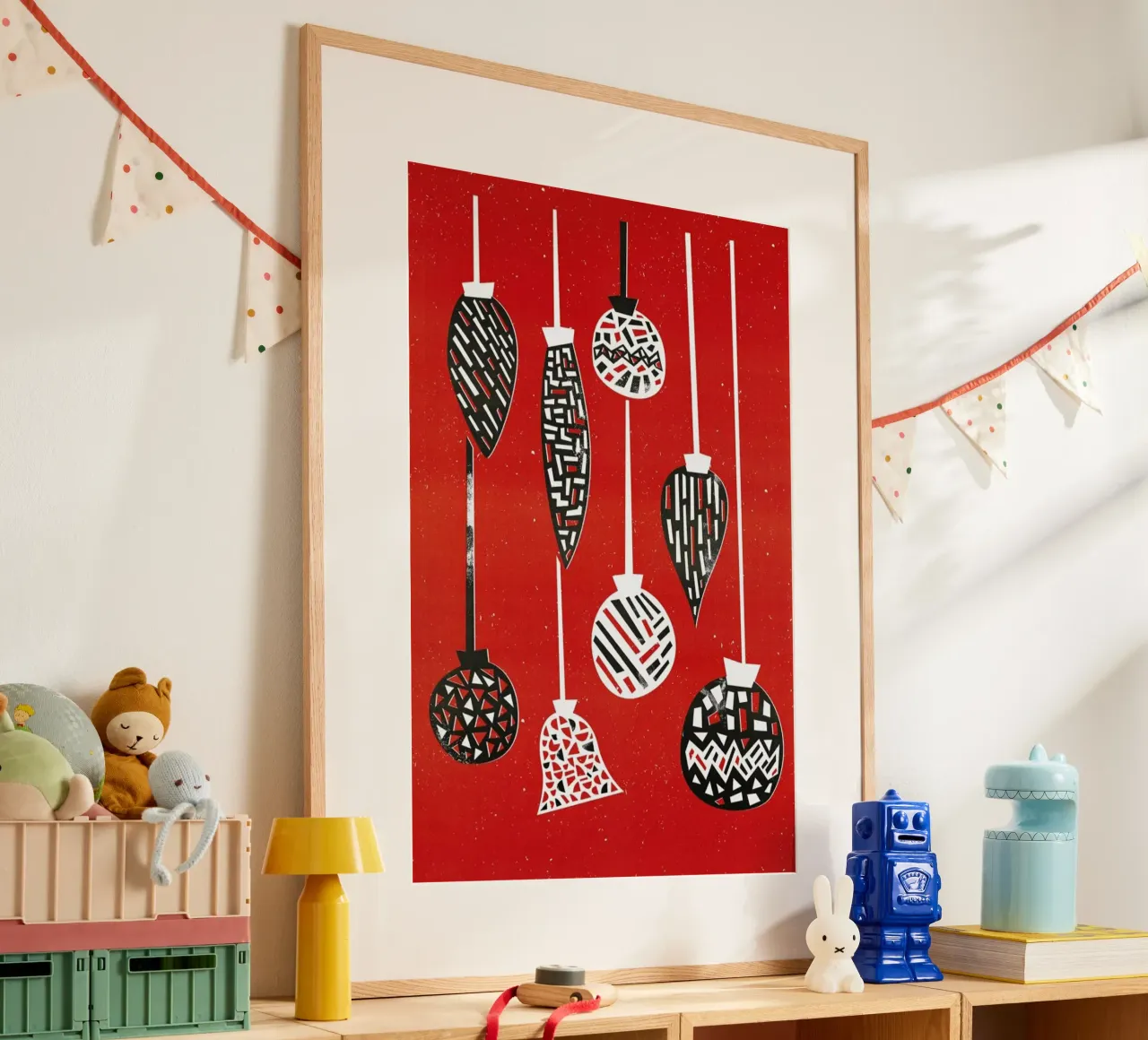 Baubles poster van Fox & Velvet