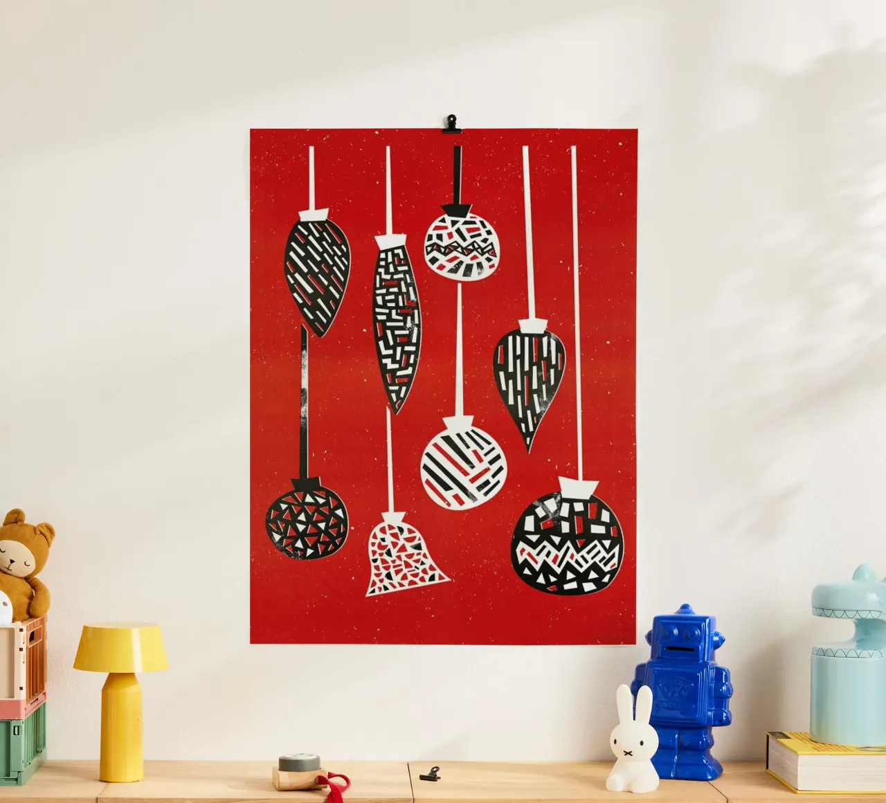 Baubles poster van Fox & Velvet