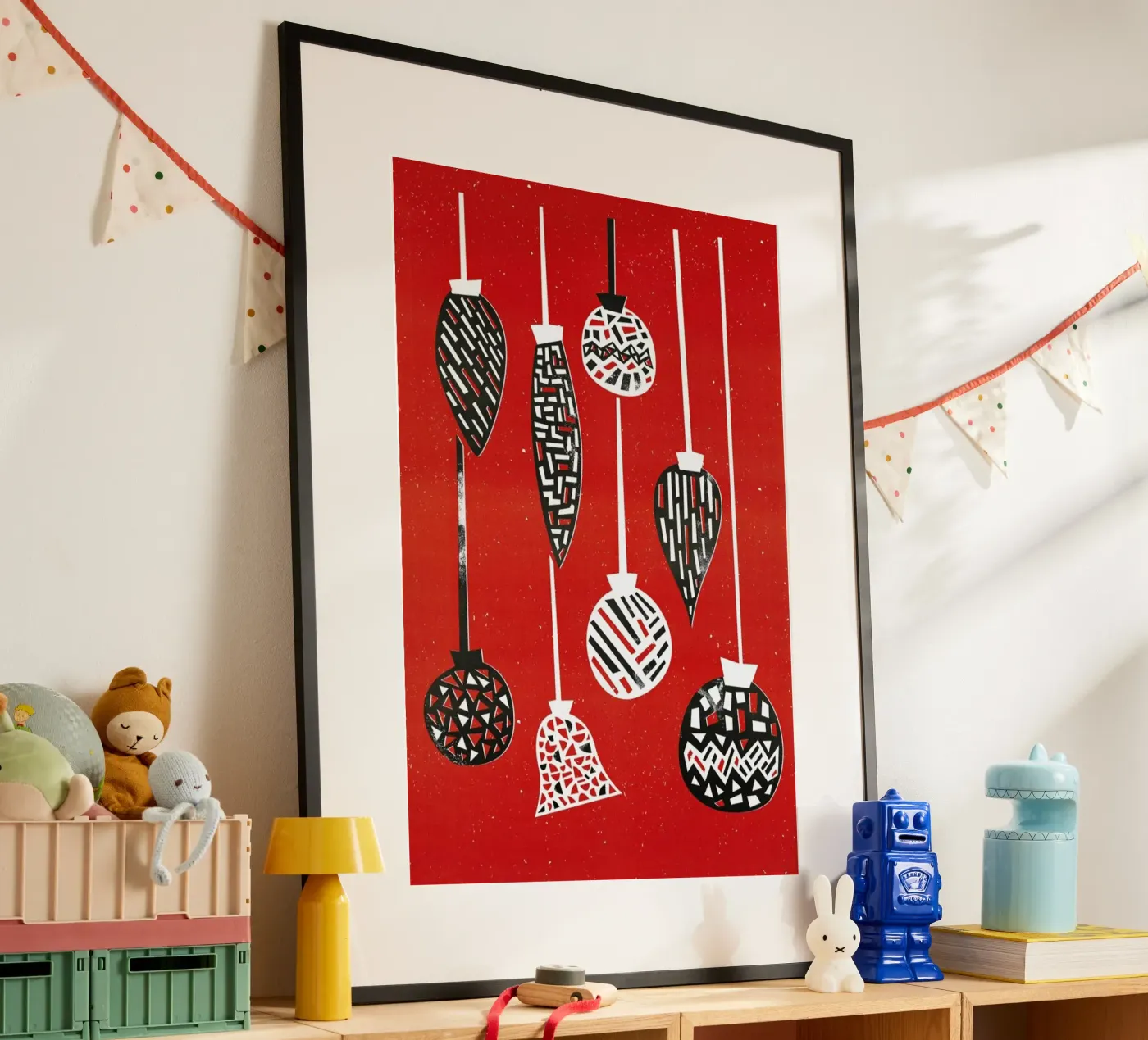 Baubles poster van Fox & Velvet