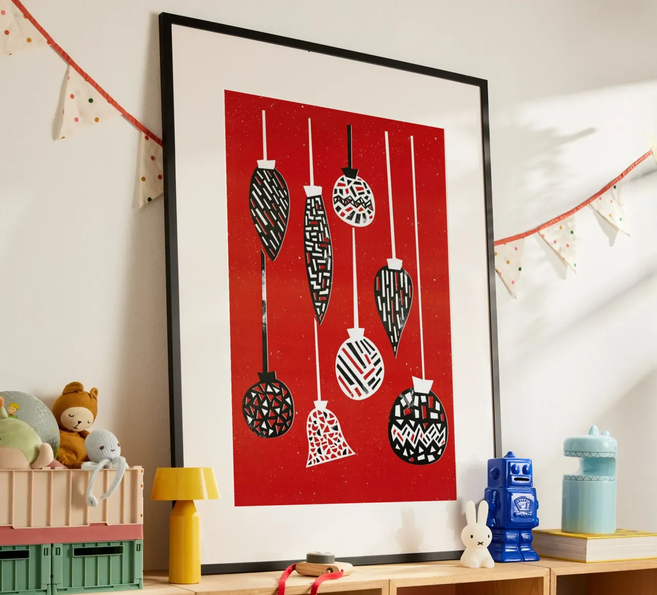 Baubles poster van Fox & Velvet